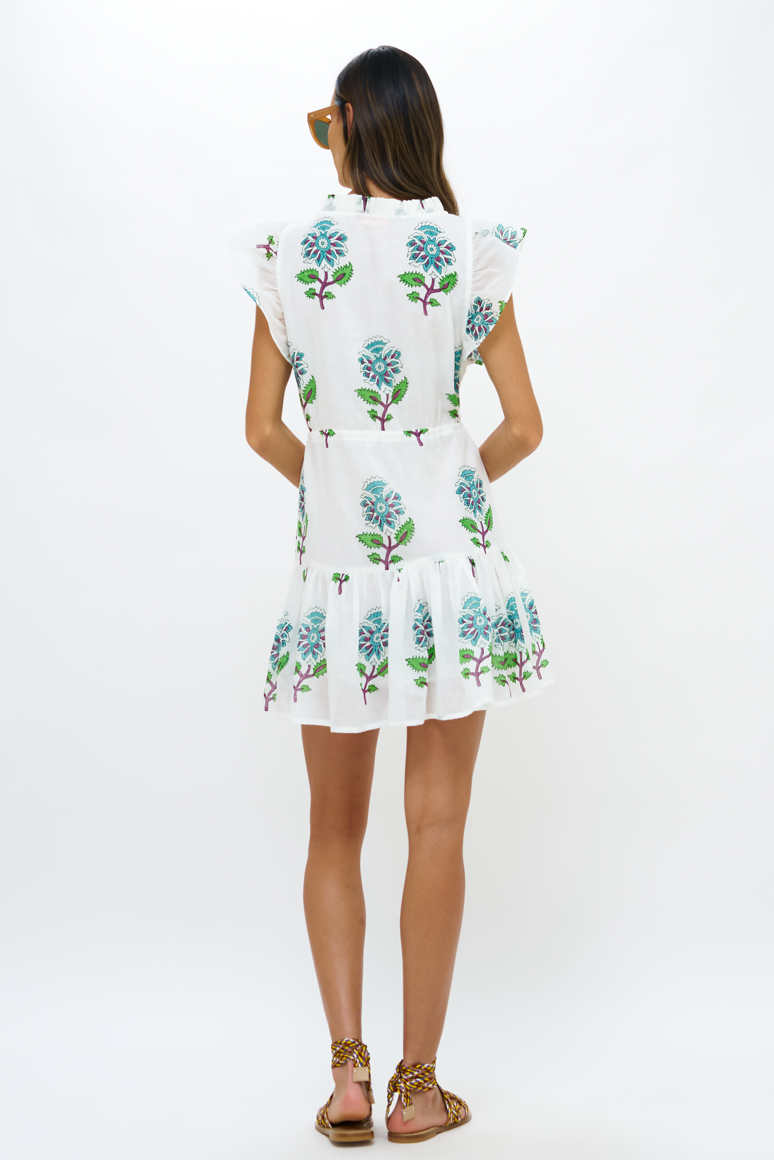 Cinched Flirty Short- Puglia Turquoise