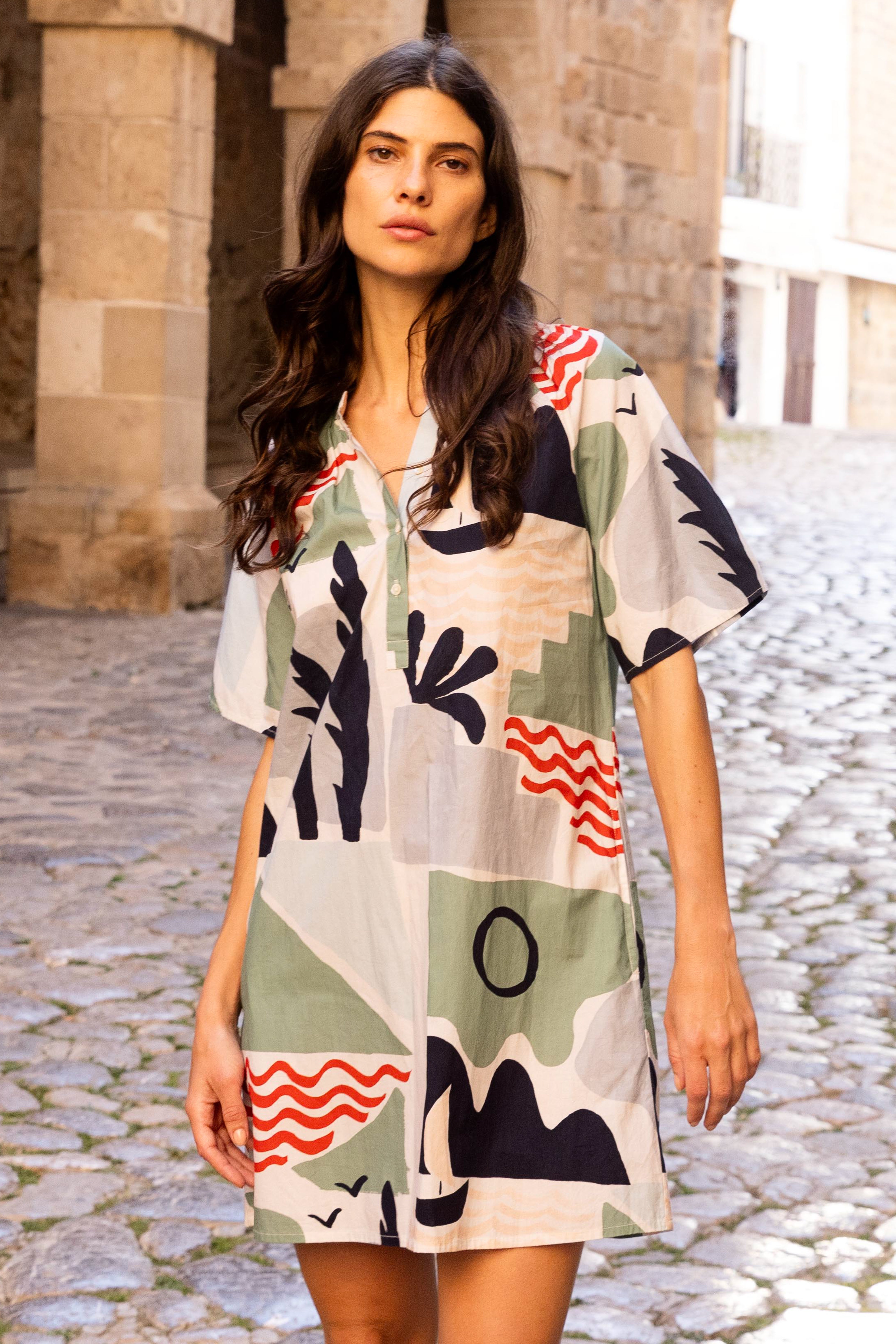 Pocket Dress- Riviera Sage