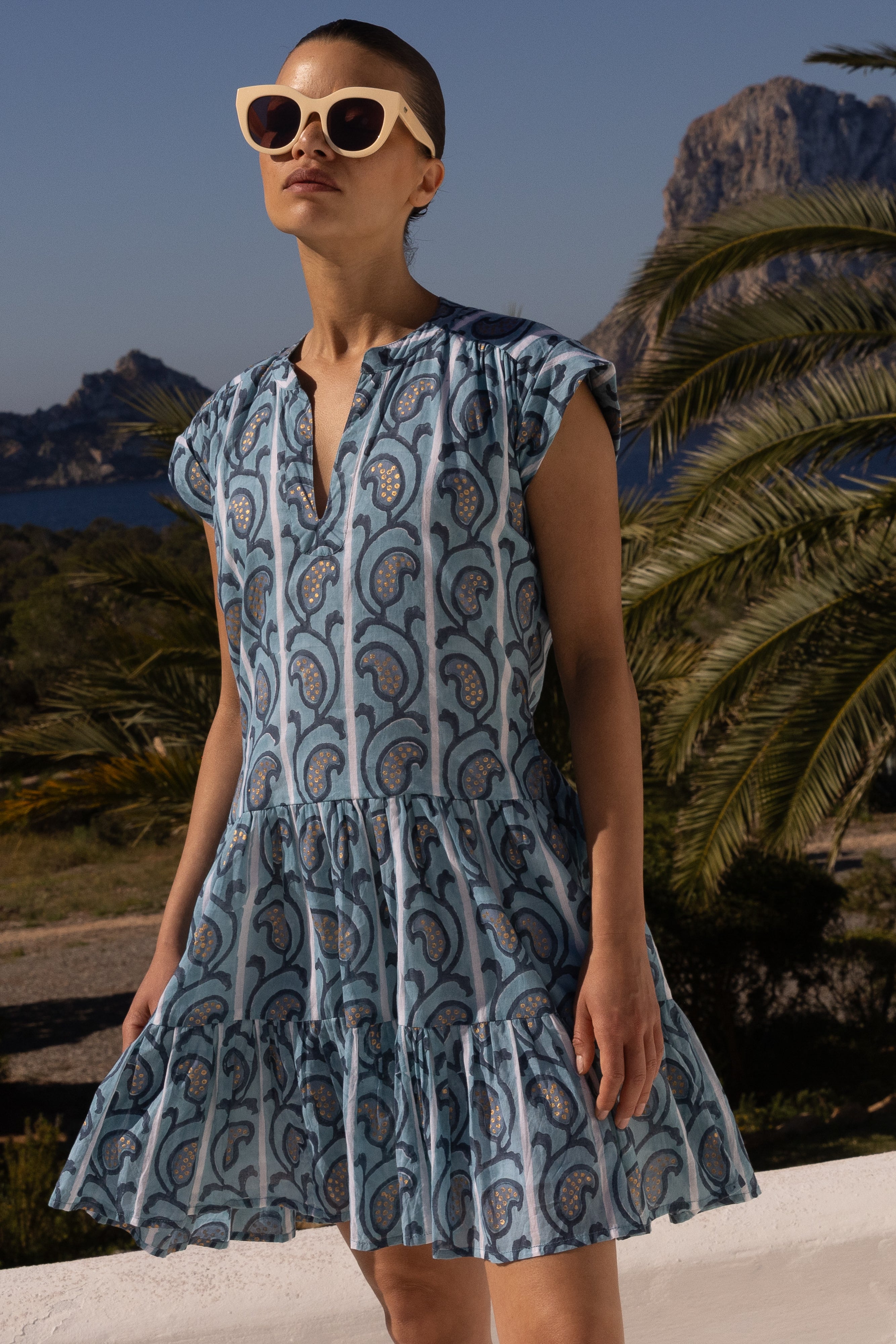 Roll Sleeve- Goa Blue