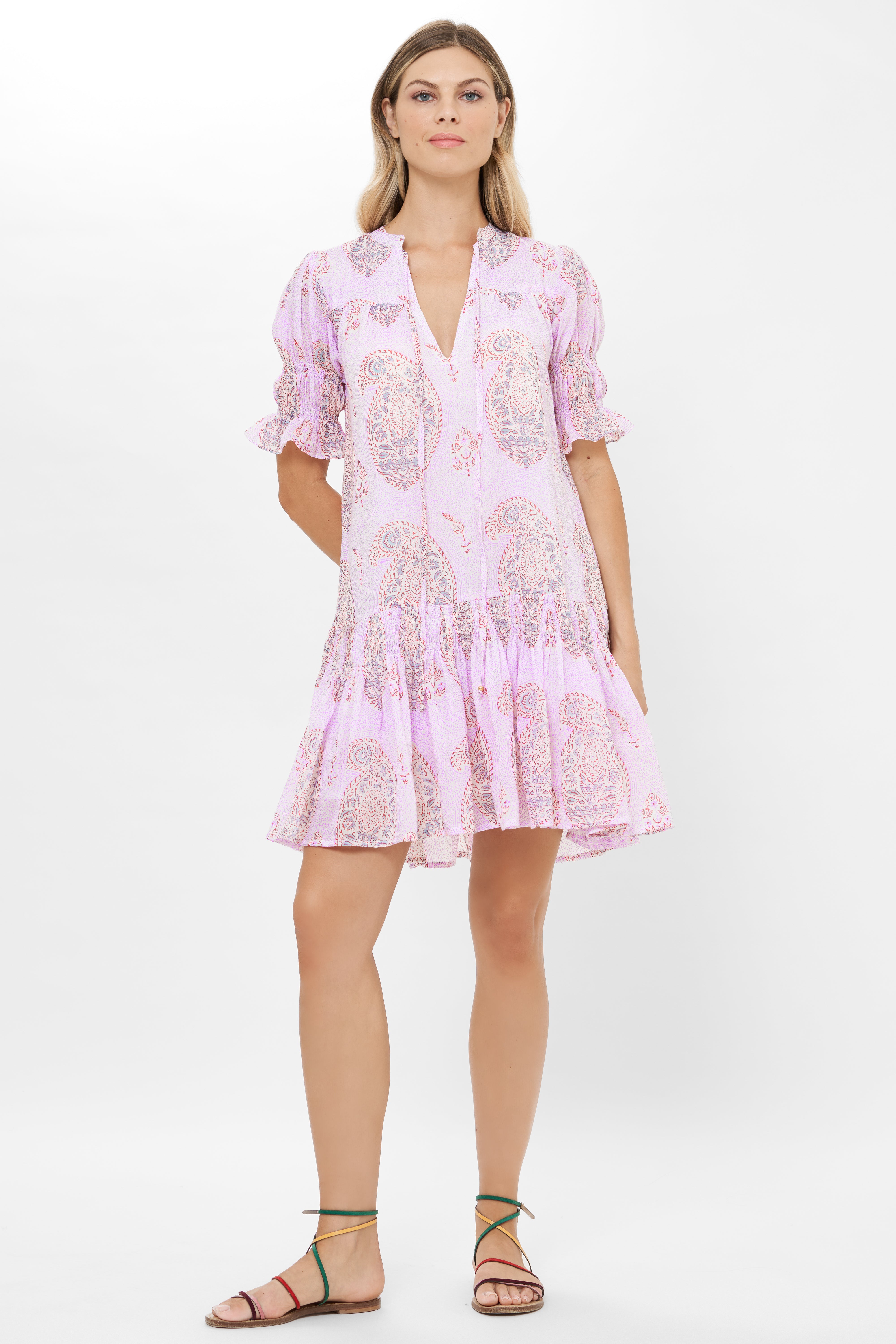 Smocked Drop Mini- Samode Lilac