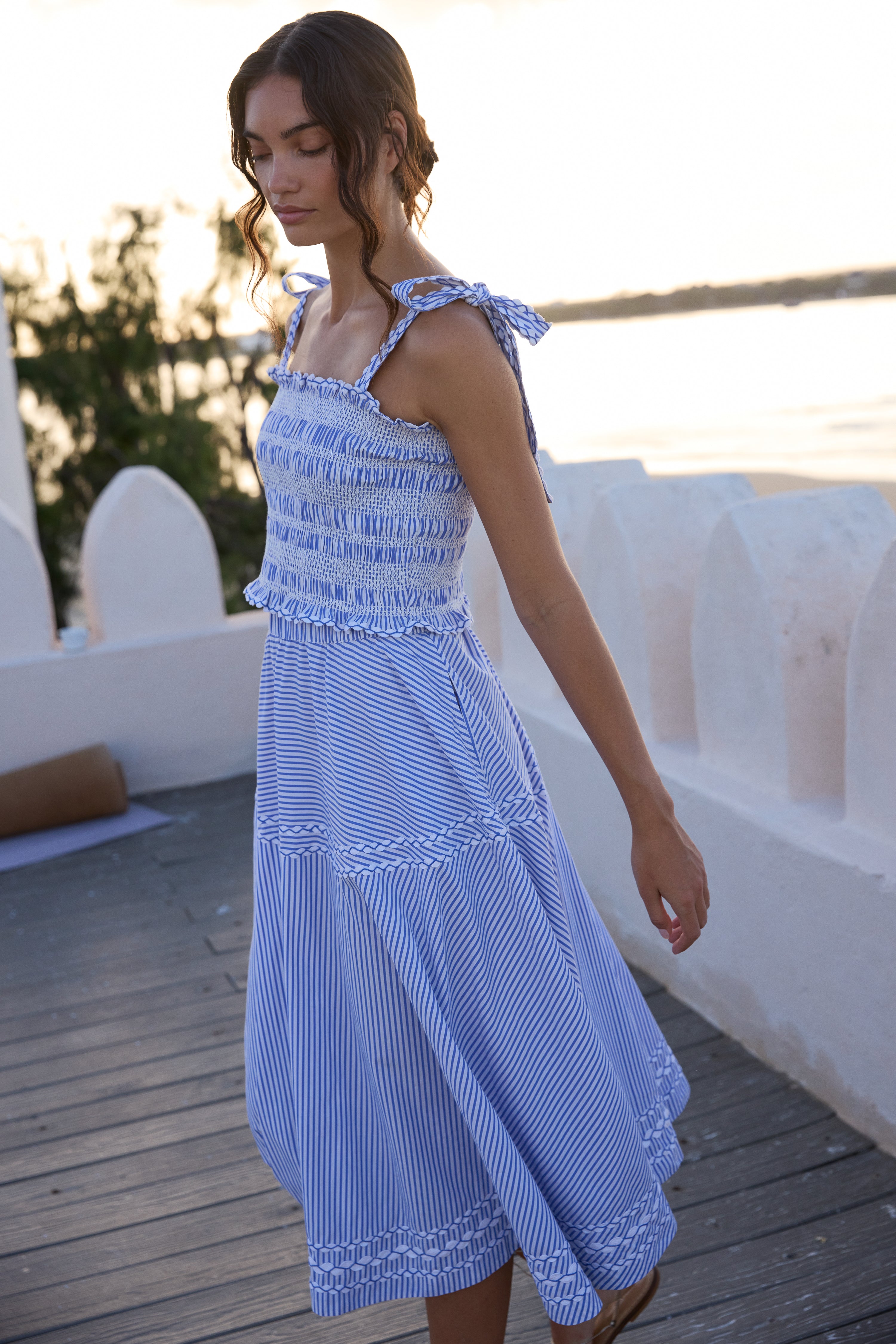 Olivia Skirt- Sconset Blue