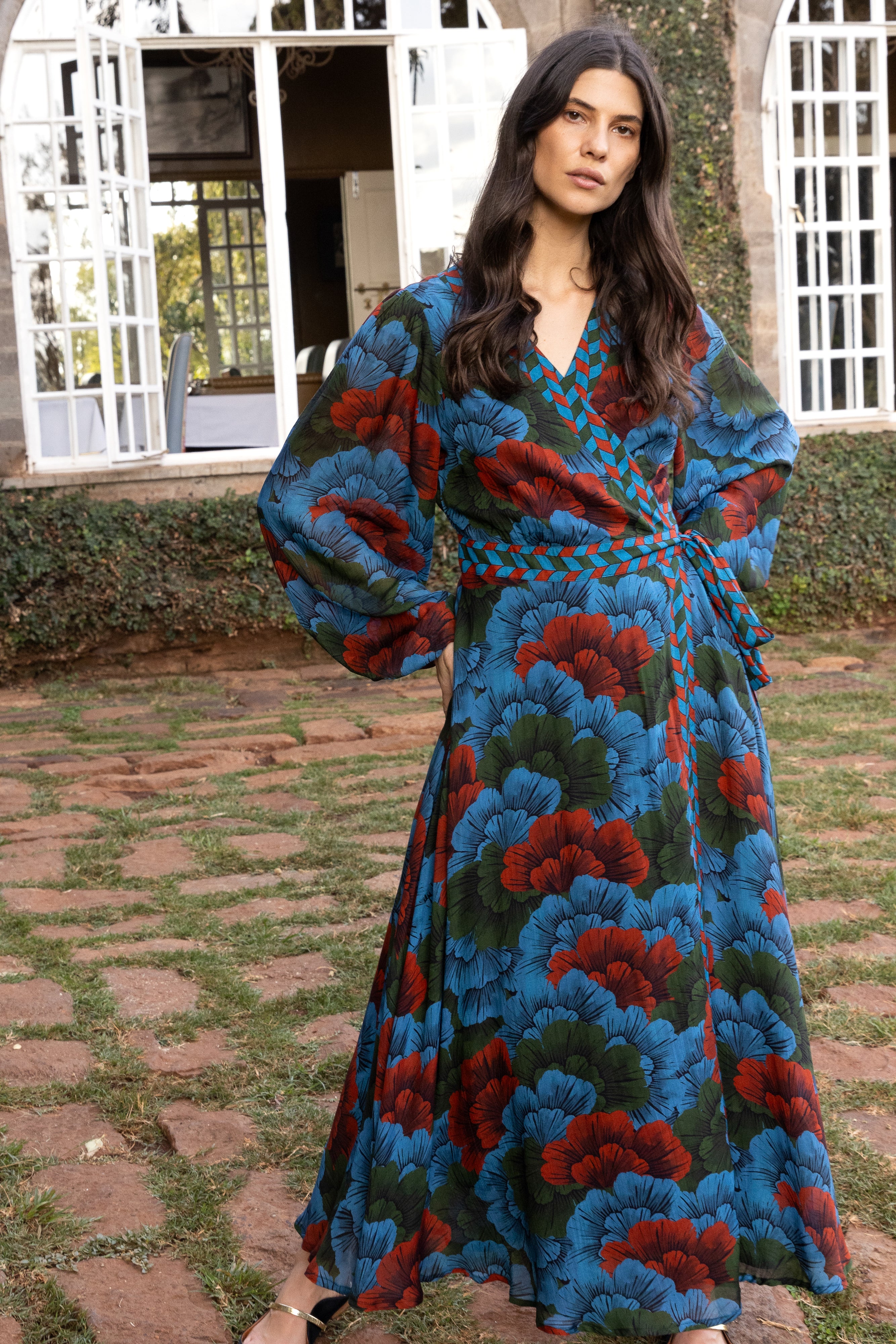 Wrap Dress- Madrid Blue