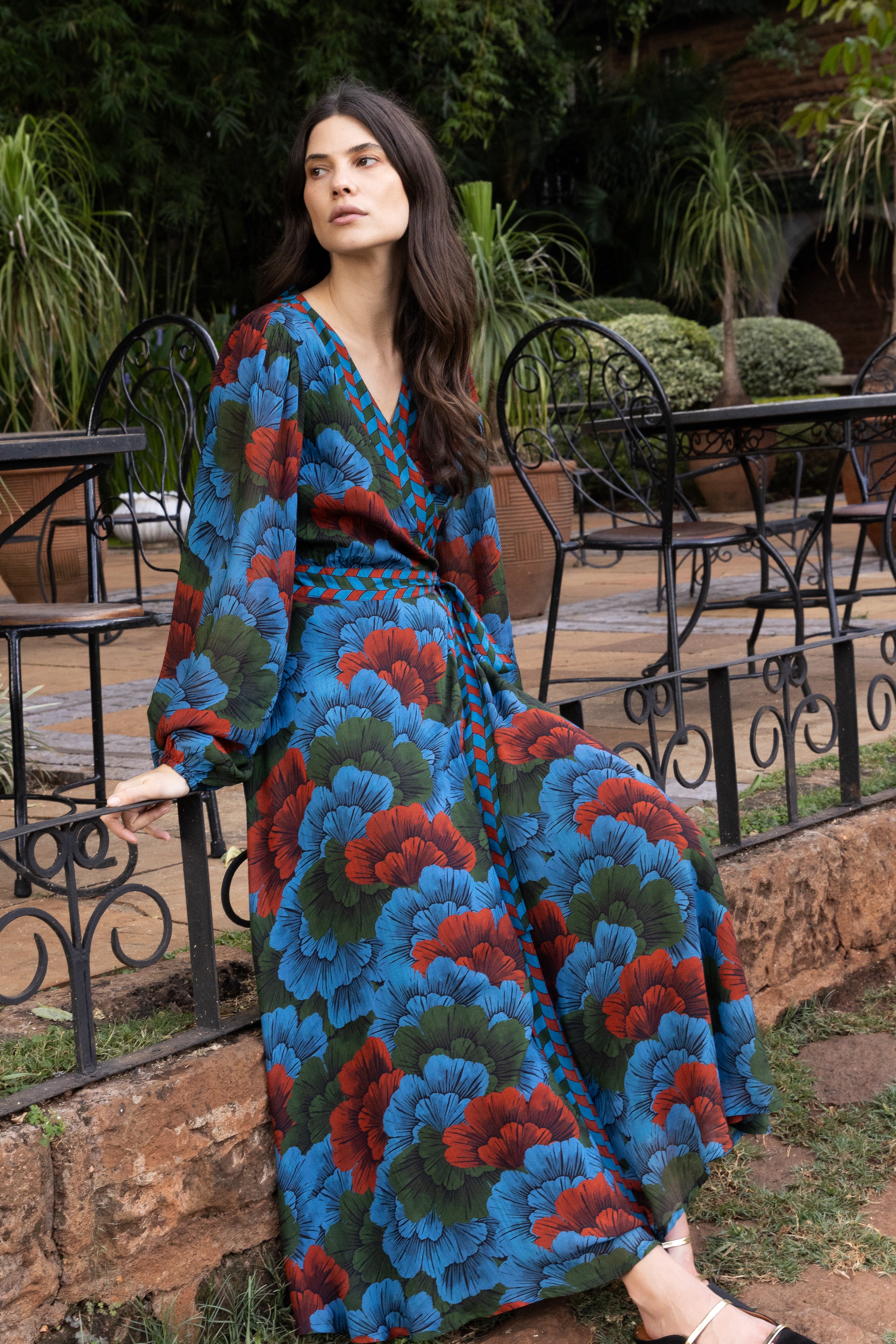 Wrap Dress- Madrid Blue