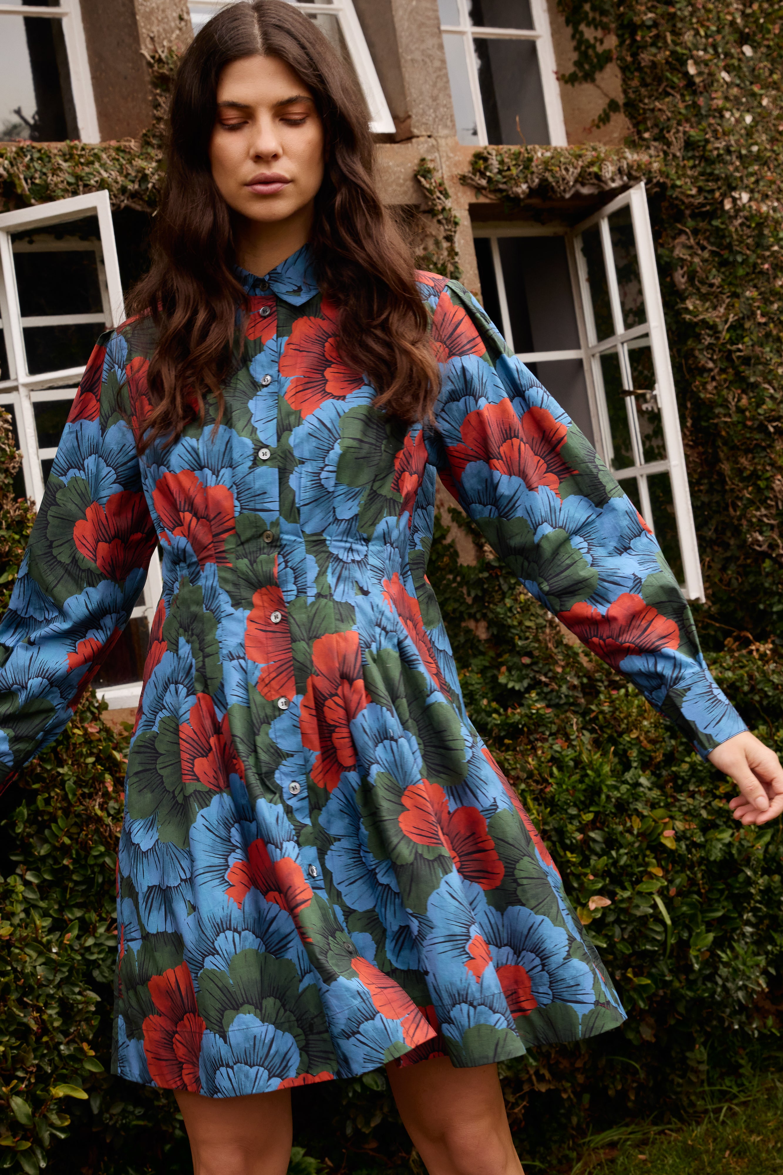 Elizabeth Dress- Madrid Blue