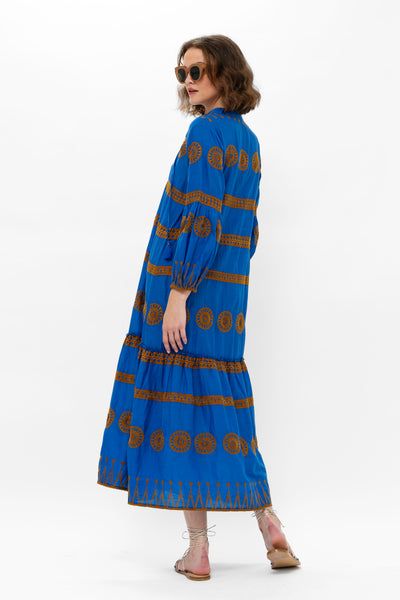 Long Sleeve Cuff Maxi - Soleil Blue – OLIPHANTDESIGN