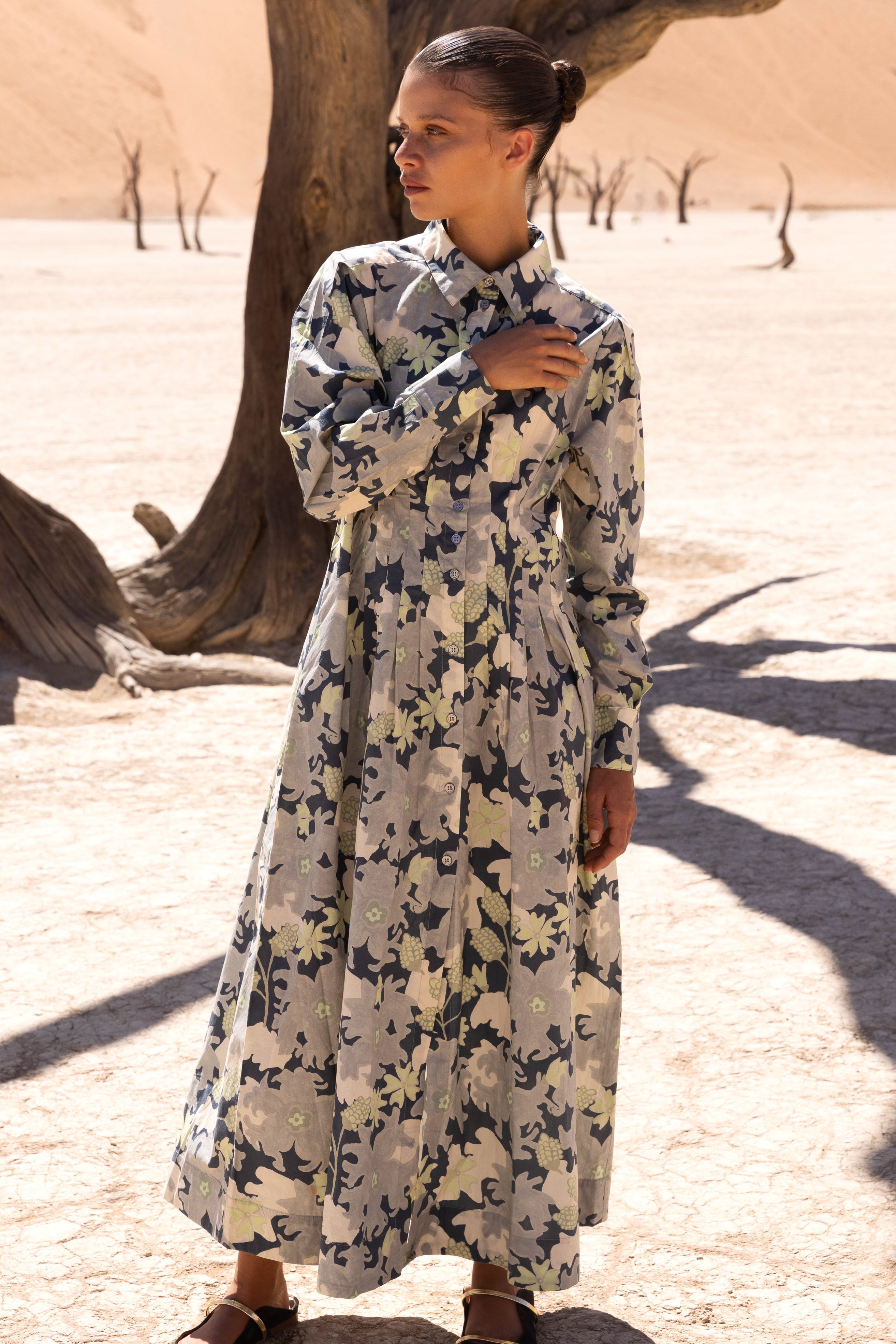 Elizabeth Maxi- Suzani Charcoal