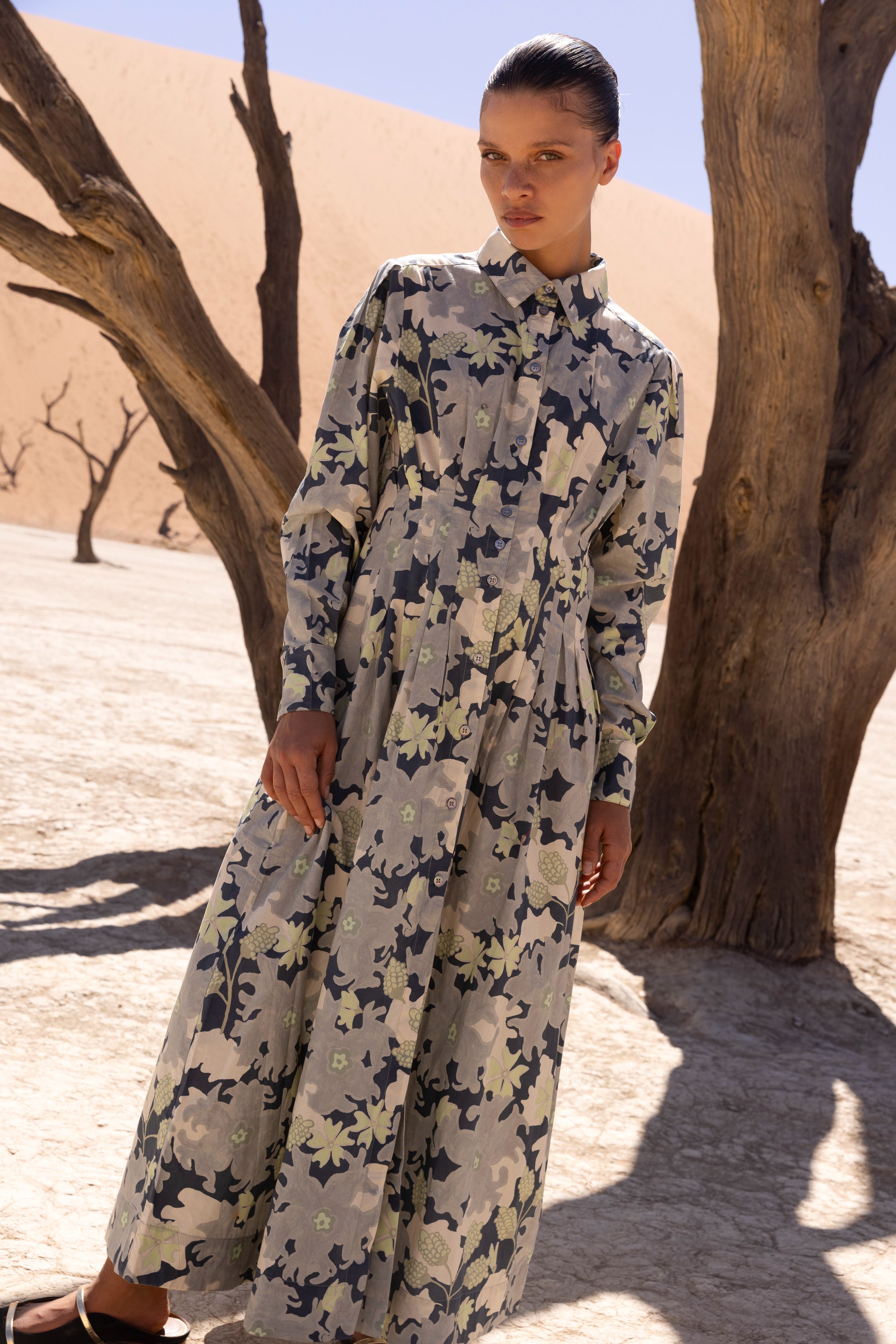 Elizabeth Maxi- Suzani Charcoal