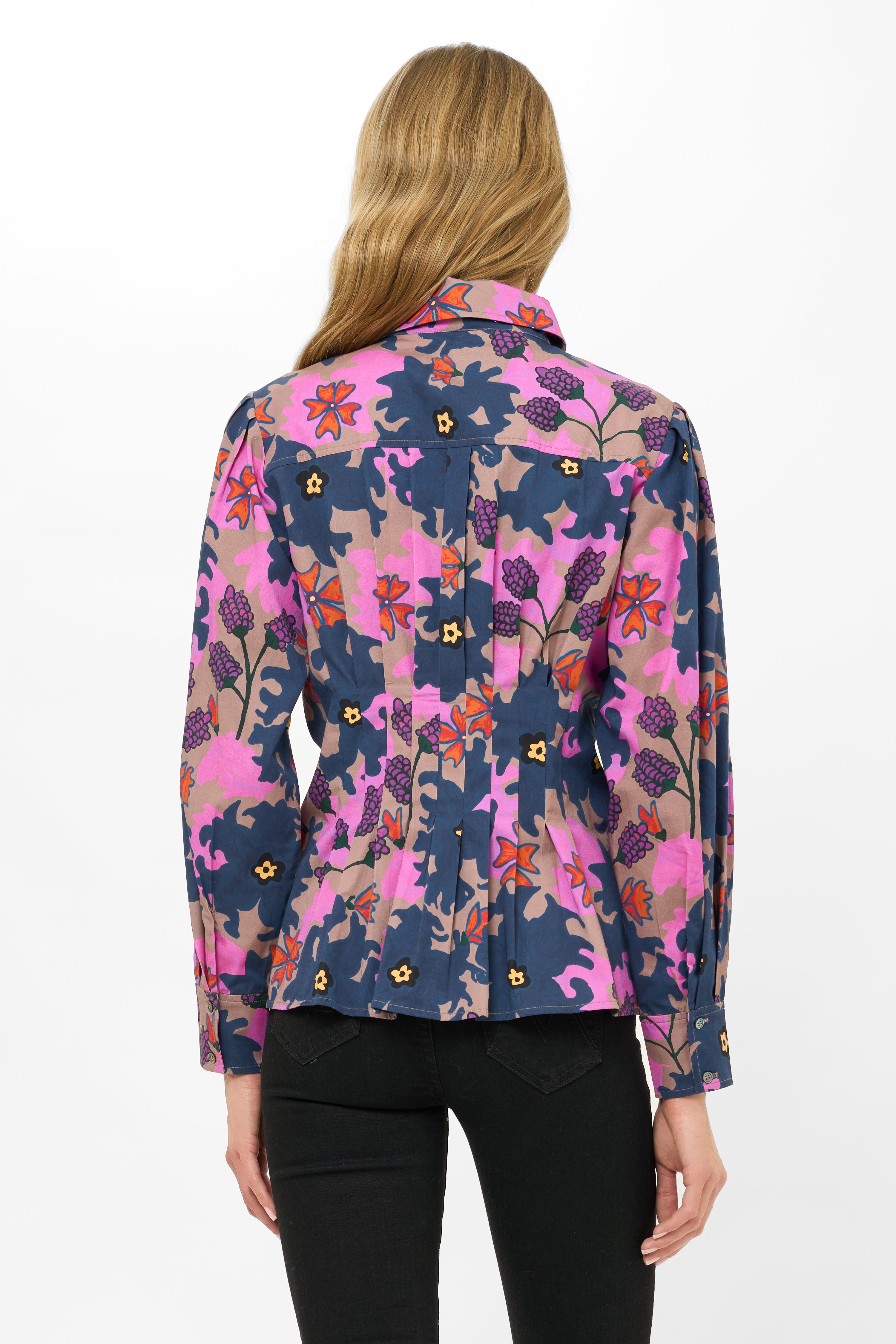 Elizabeth Top- Suzani Navy