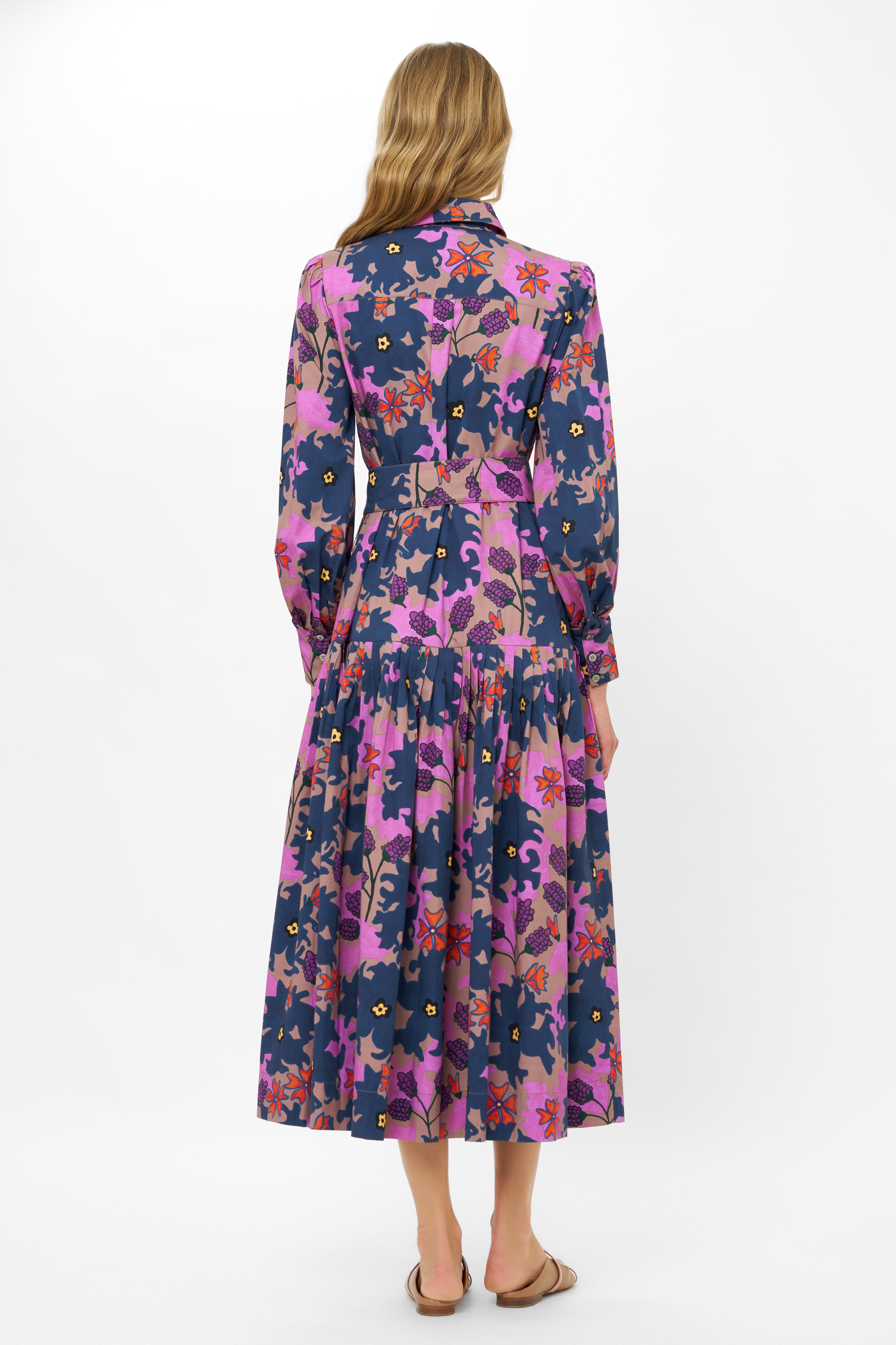 Nora Dress- Suzani Navy