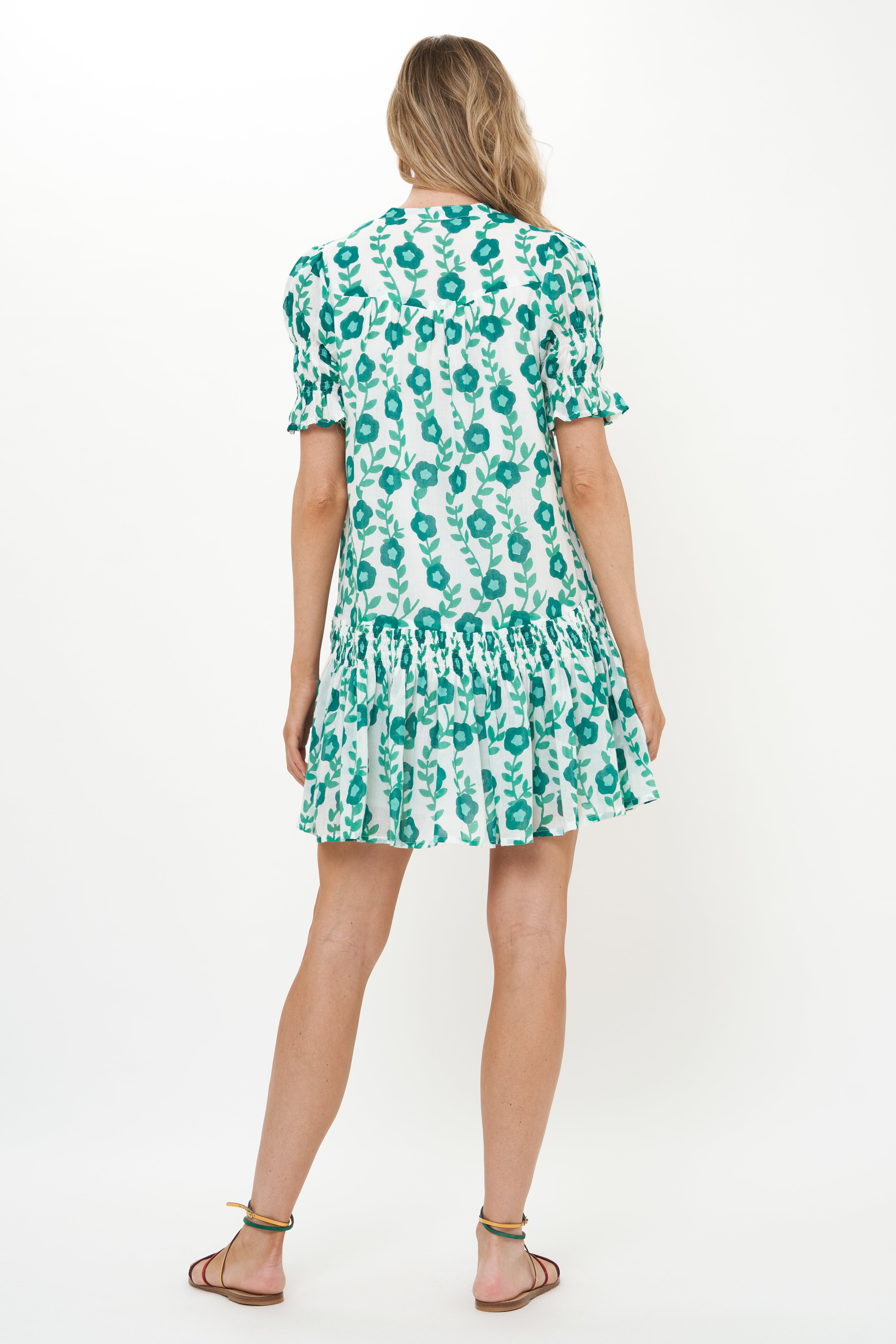 Smocked Drop Mini- Toscana Green