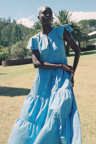 Zara dress with voluminous sleeves hot sale