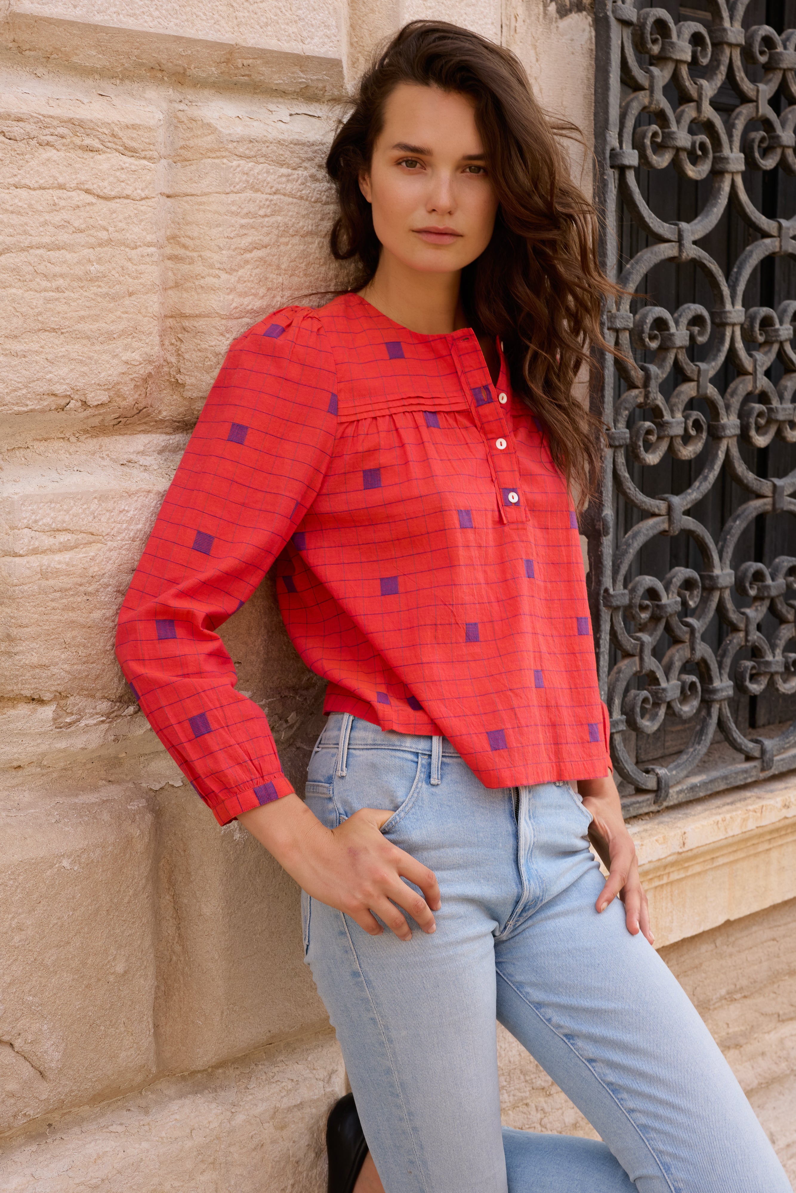 Sansa Top- Samur Red