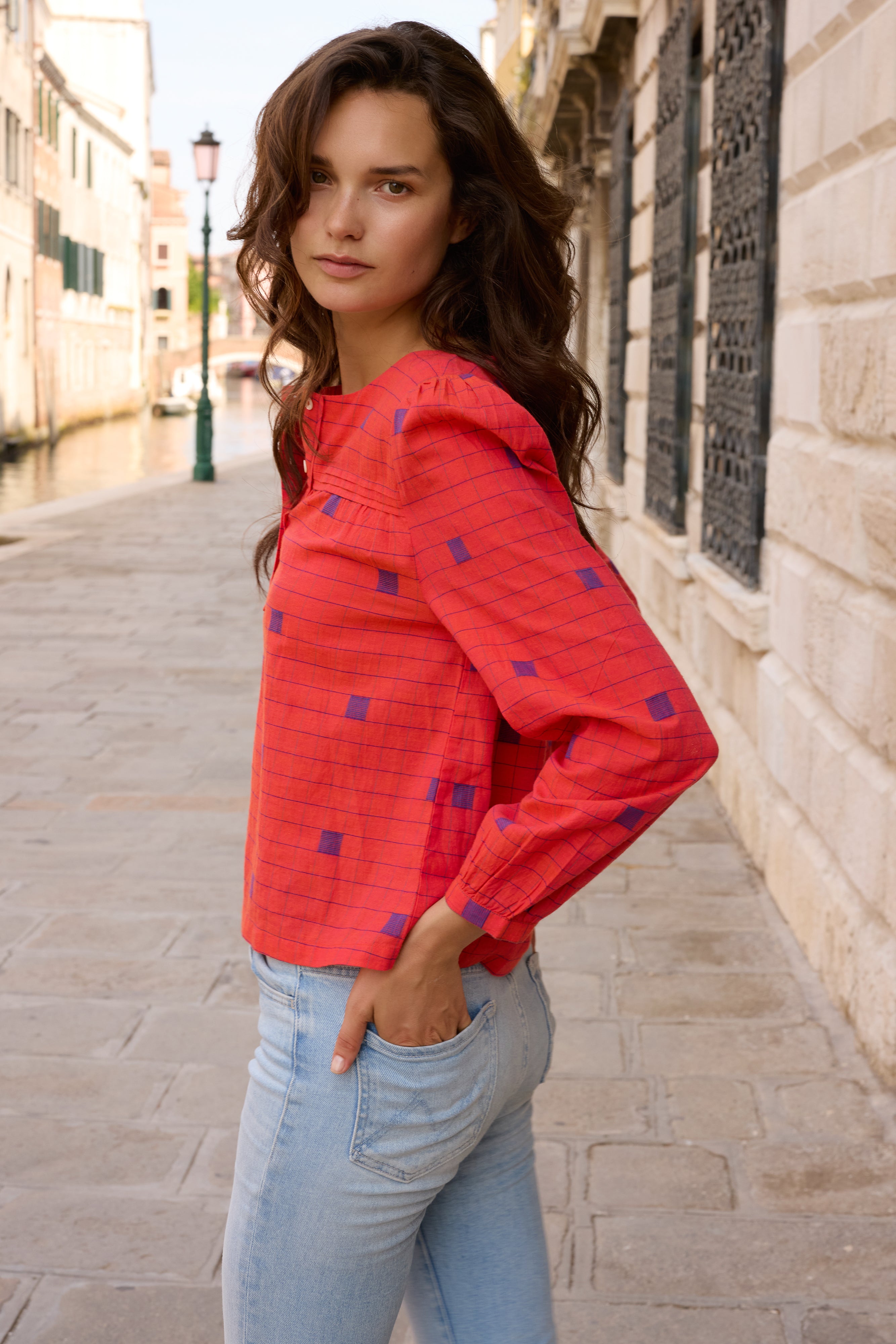 Sansa Top- Samur Red