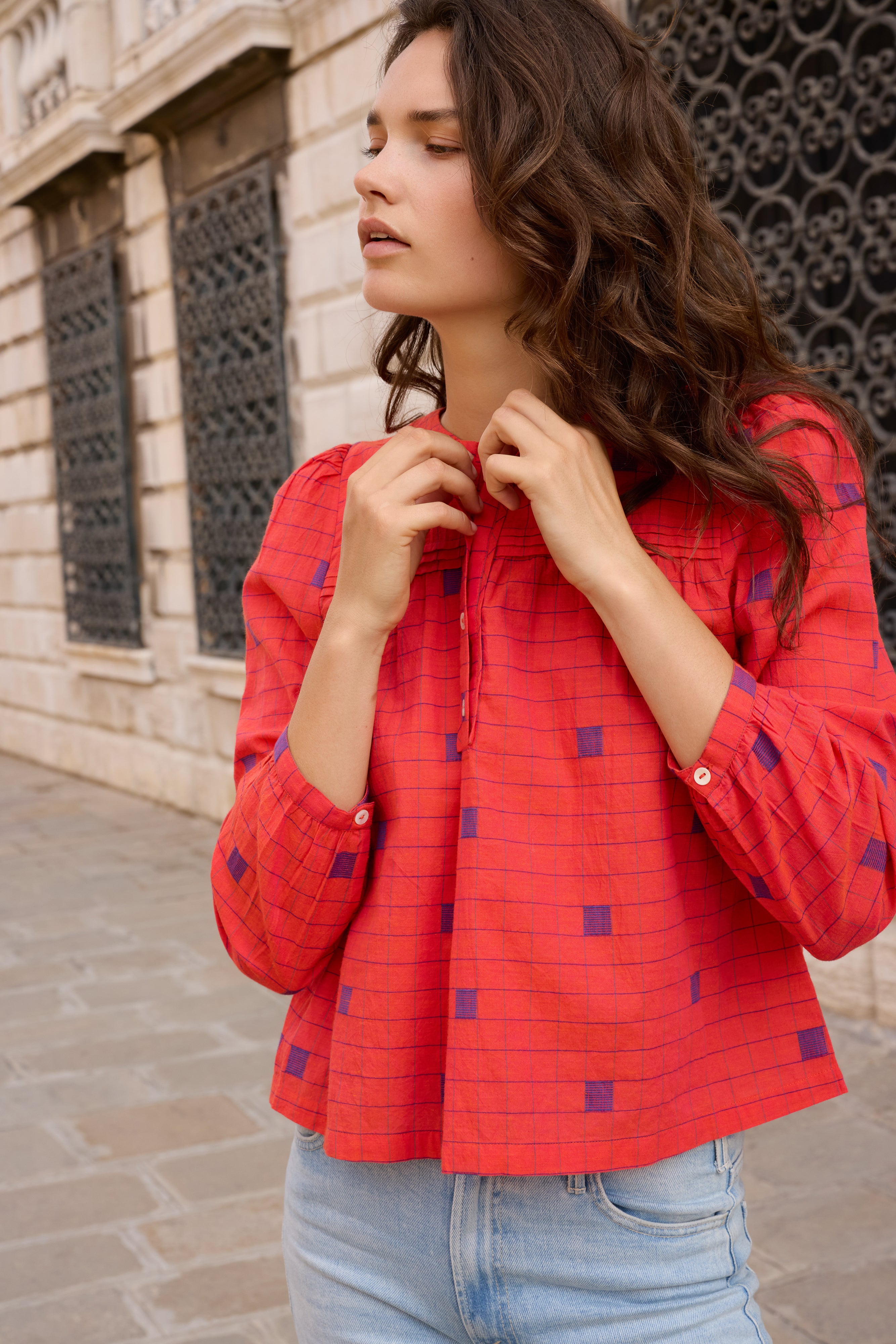 Sansa Top- Samur Red