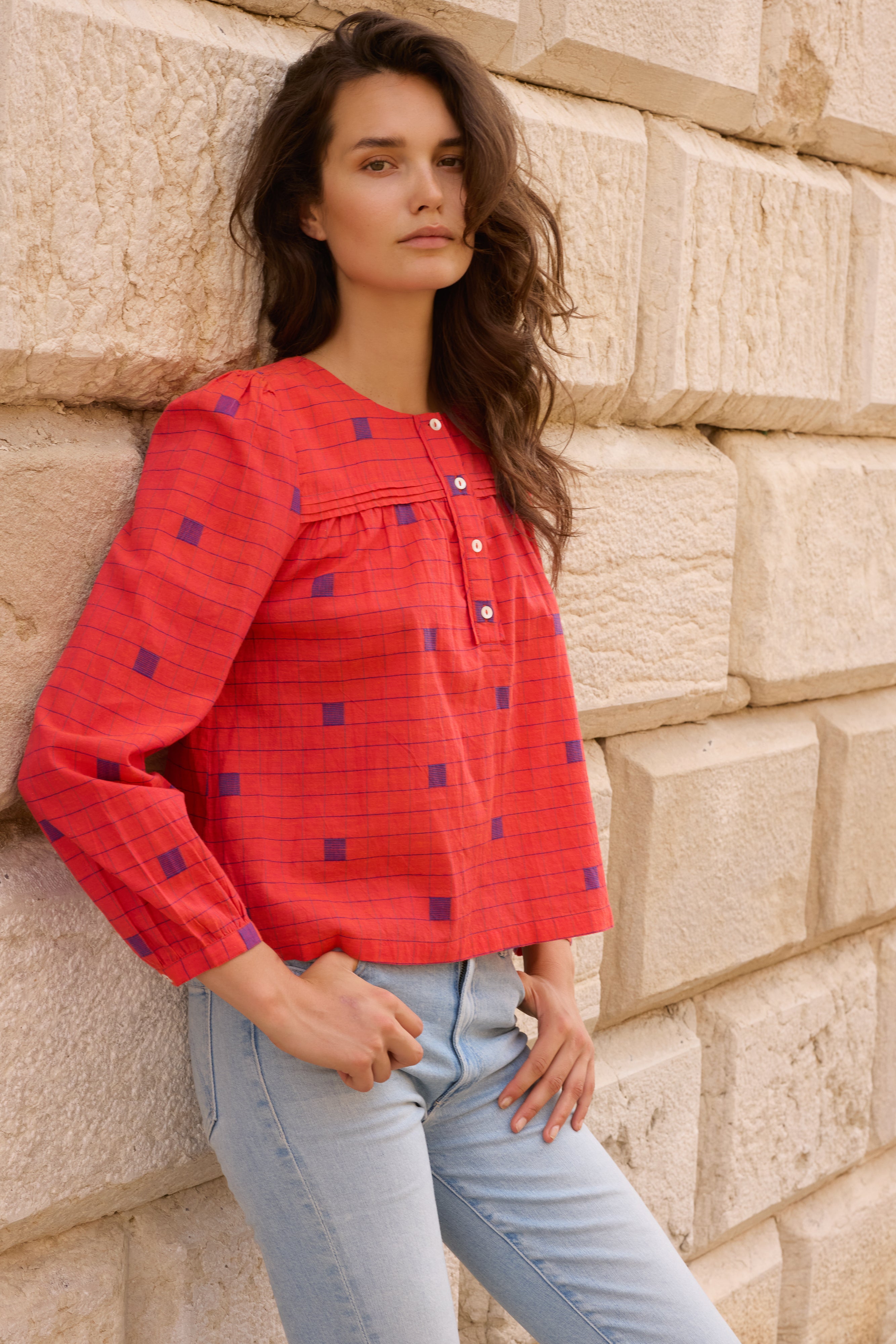 Sansa Top- Samur Red