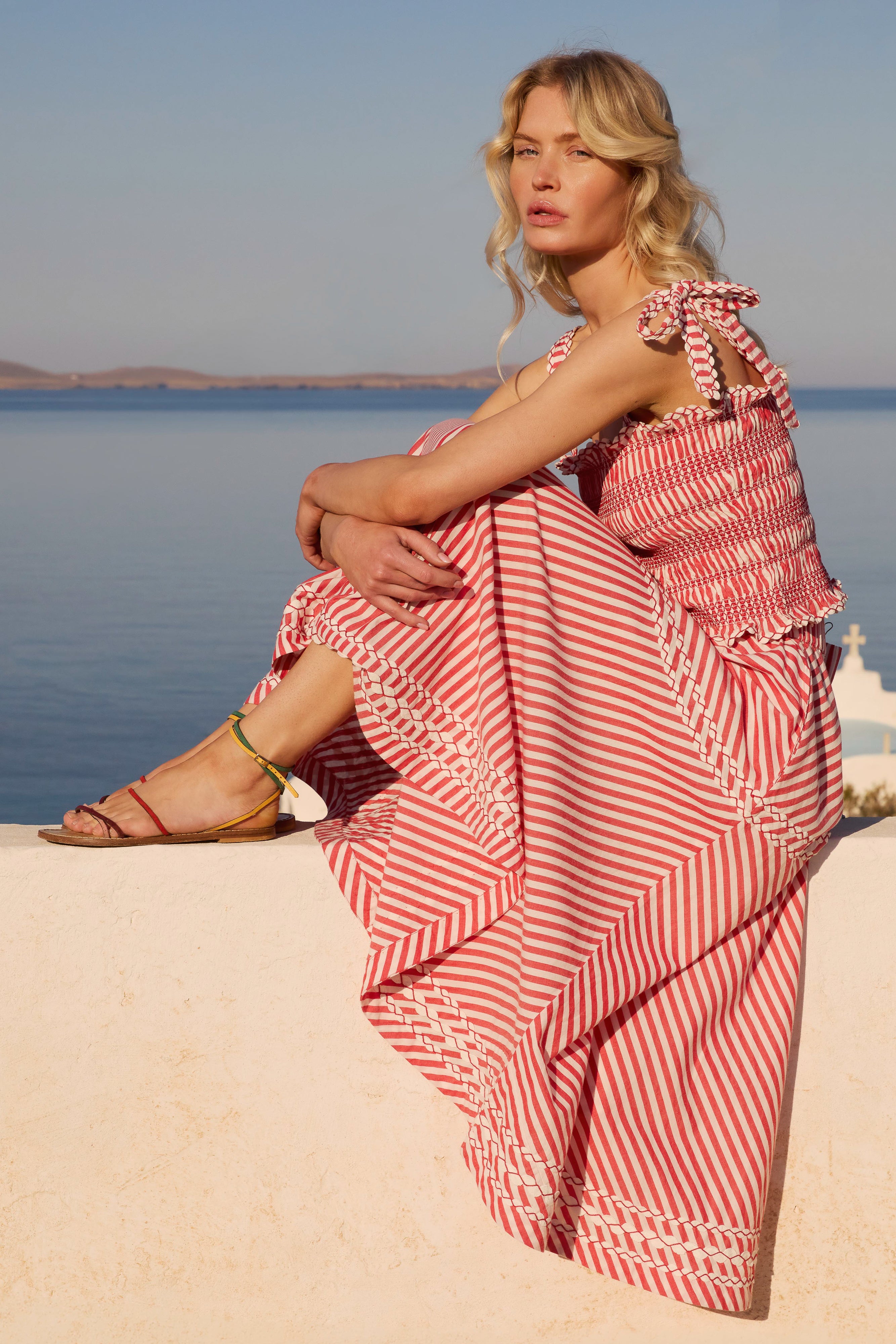 Olivia Skirt- Sconset Red