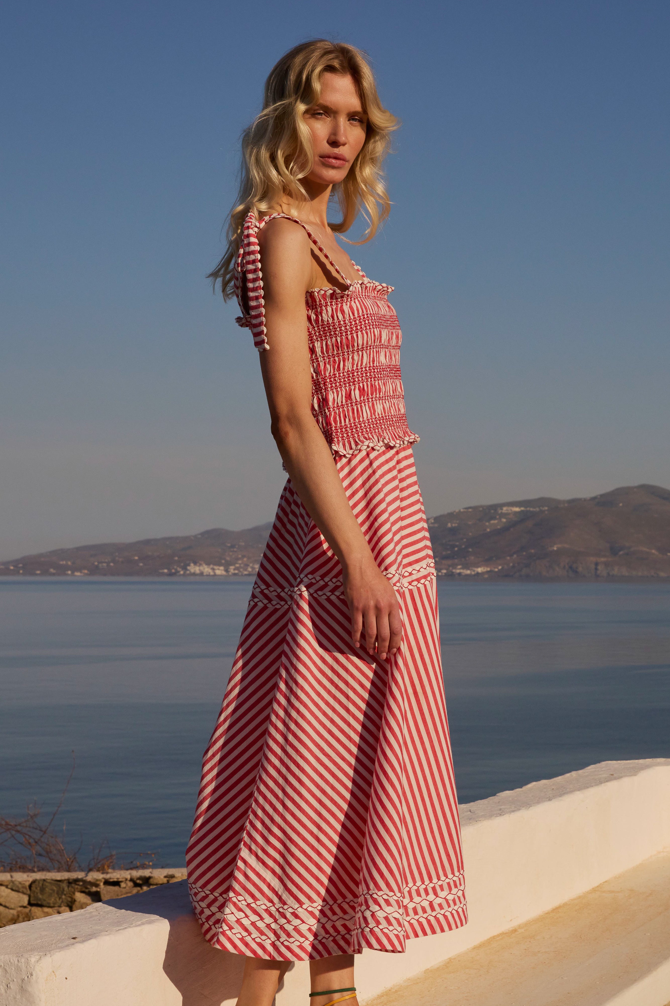 Olivia Skirt- Sconset Red