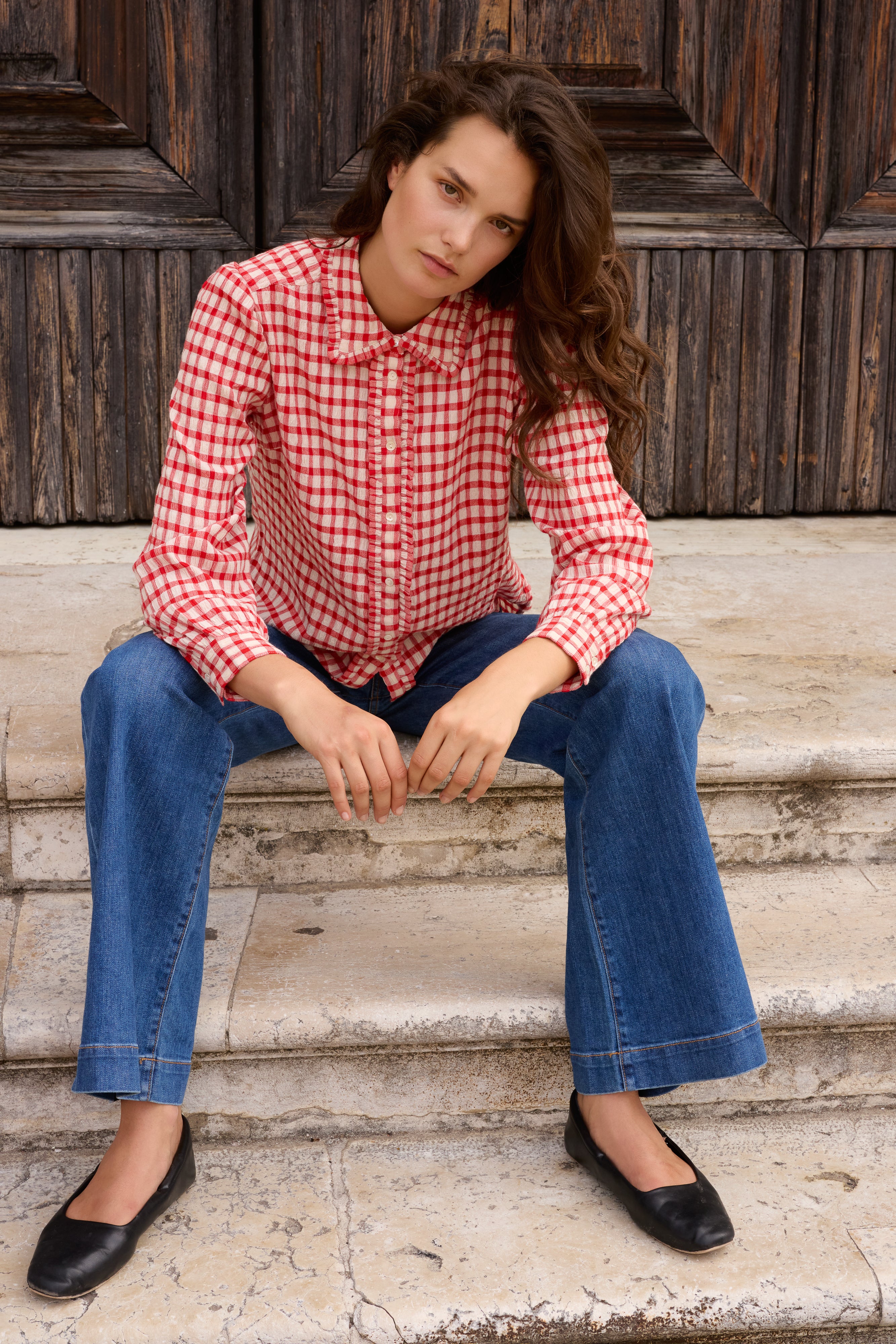 Sigrid Blouse- Antwerp Red