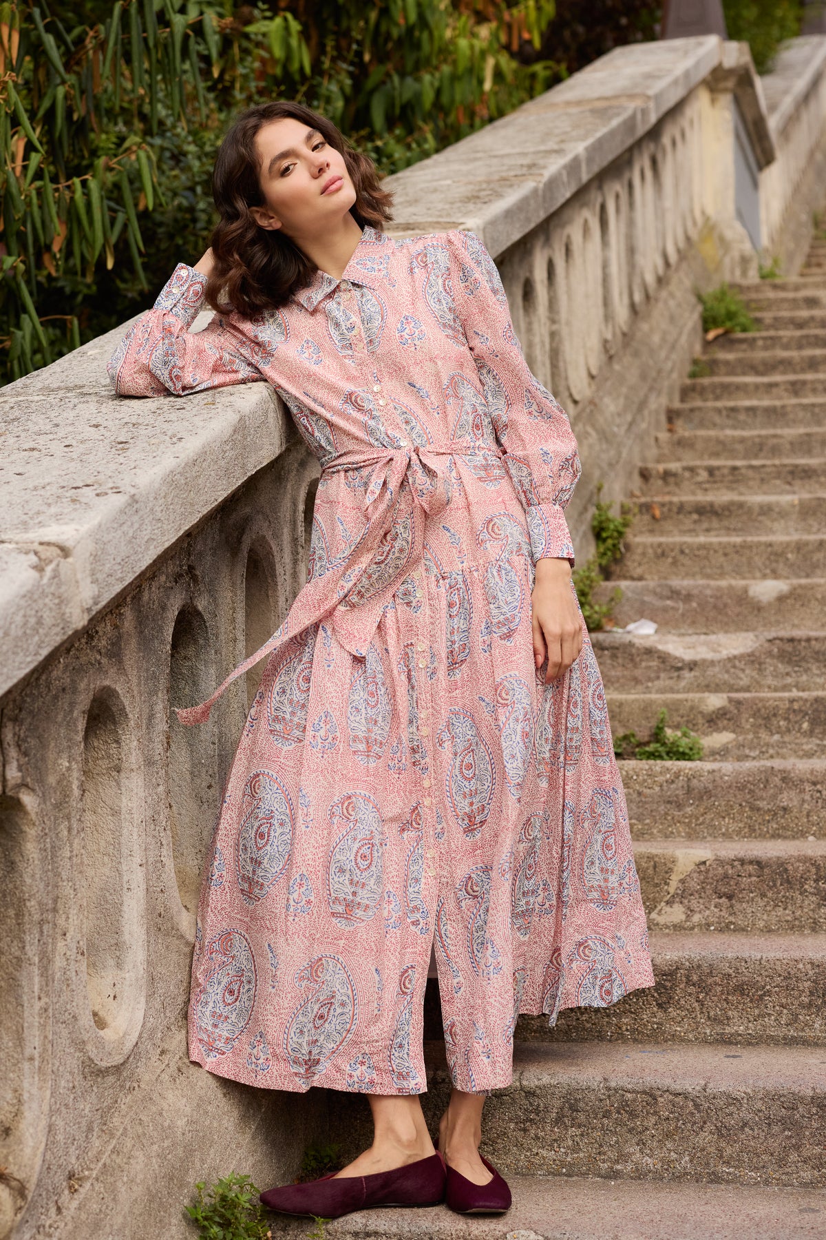 Nora Dress- Samode Wine