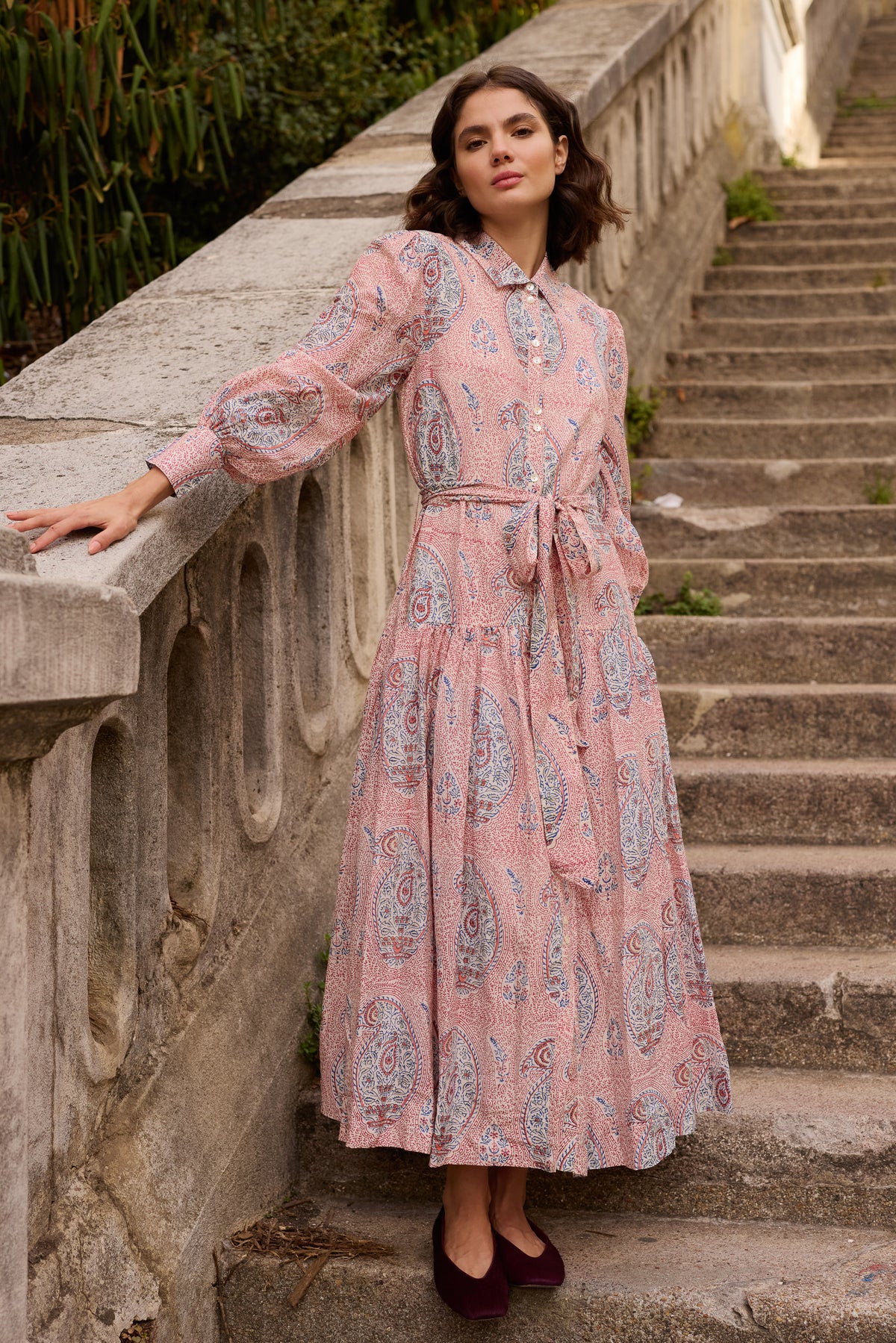 Nora Dress- Samode Wine