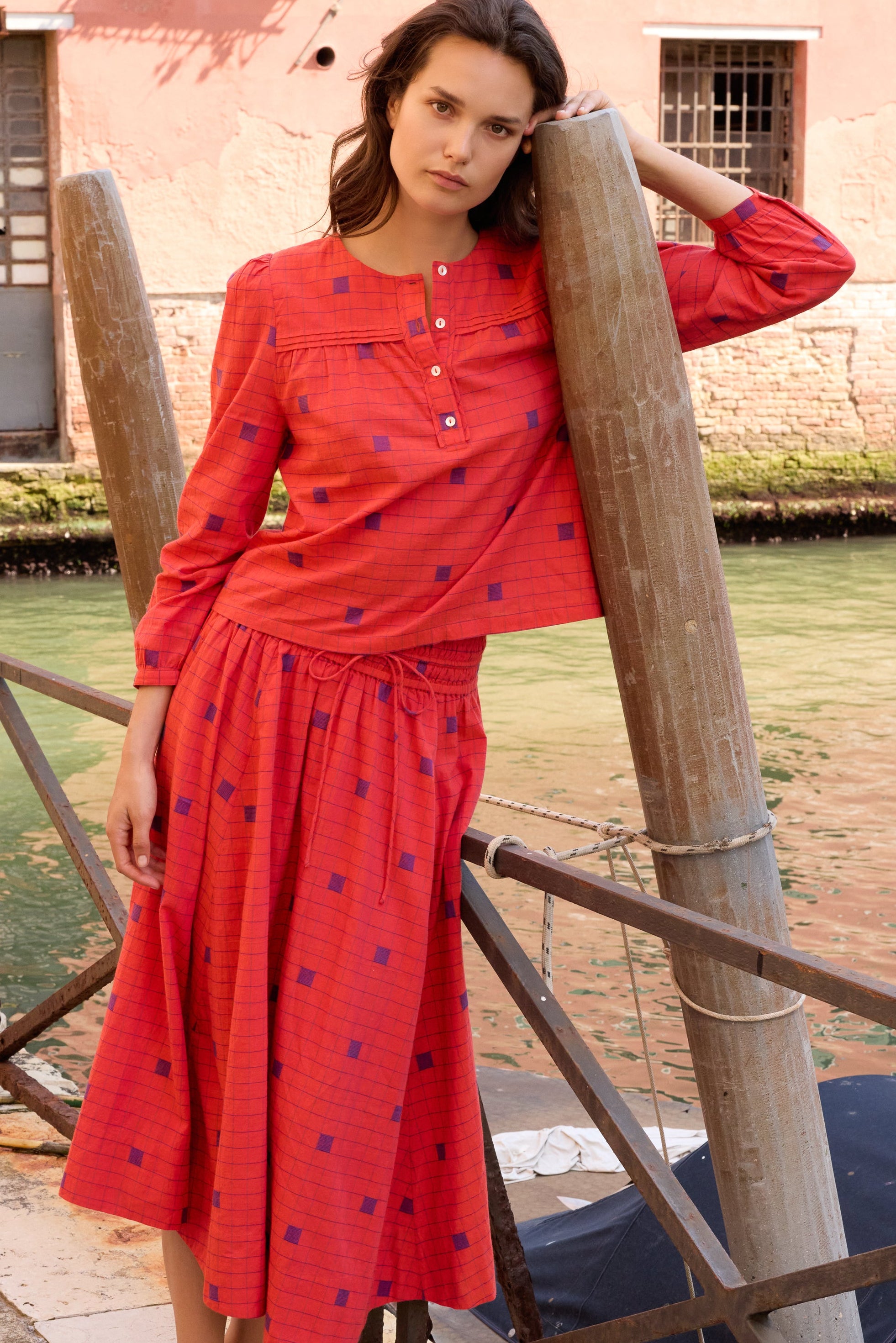 Rina Skirt- Samur Red