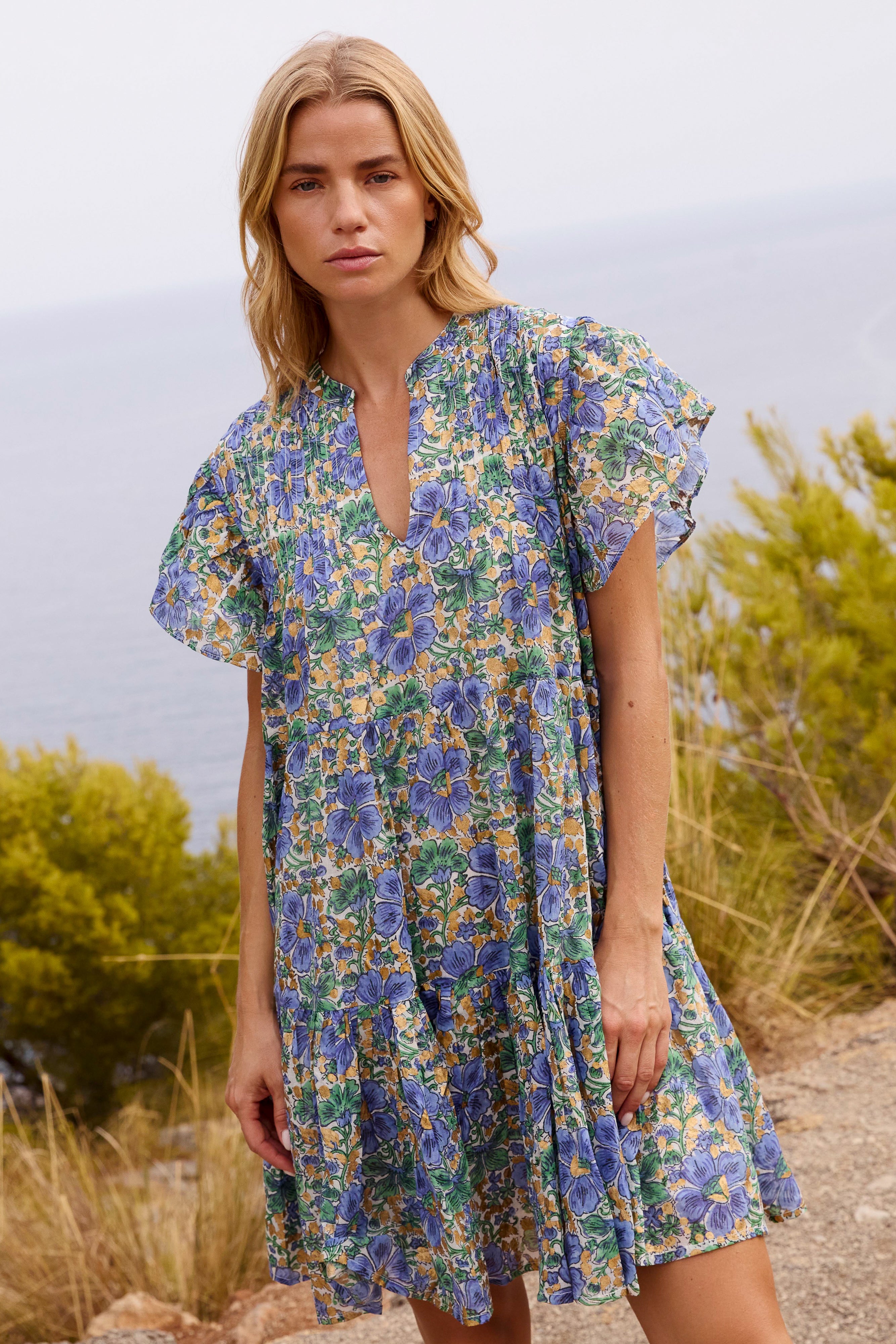 Ivy Dress- Matera Blue