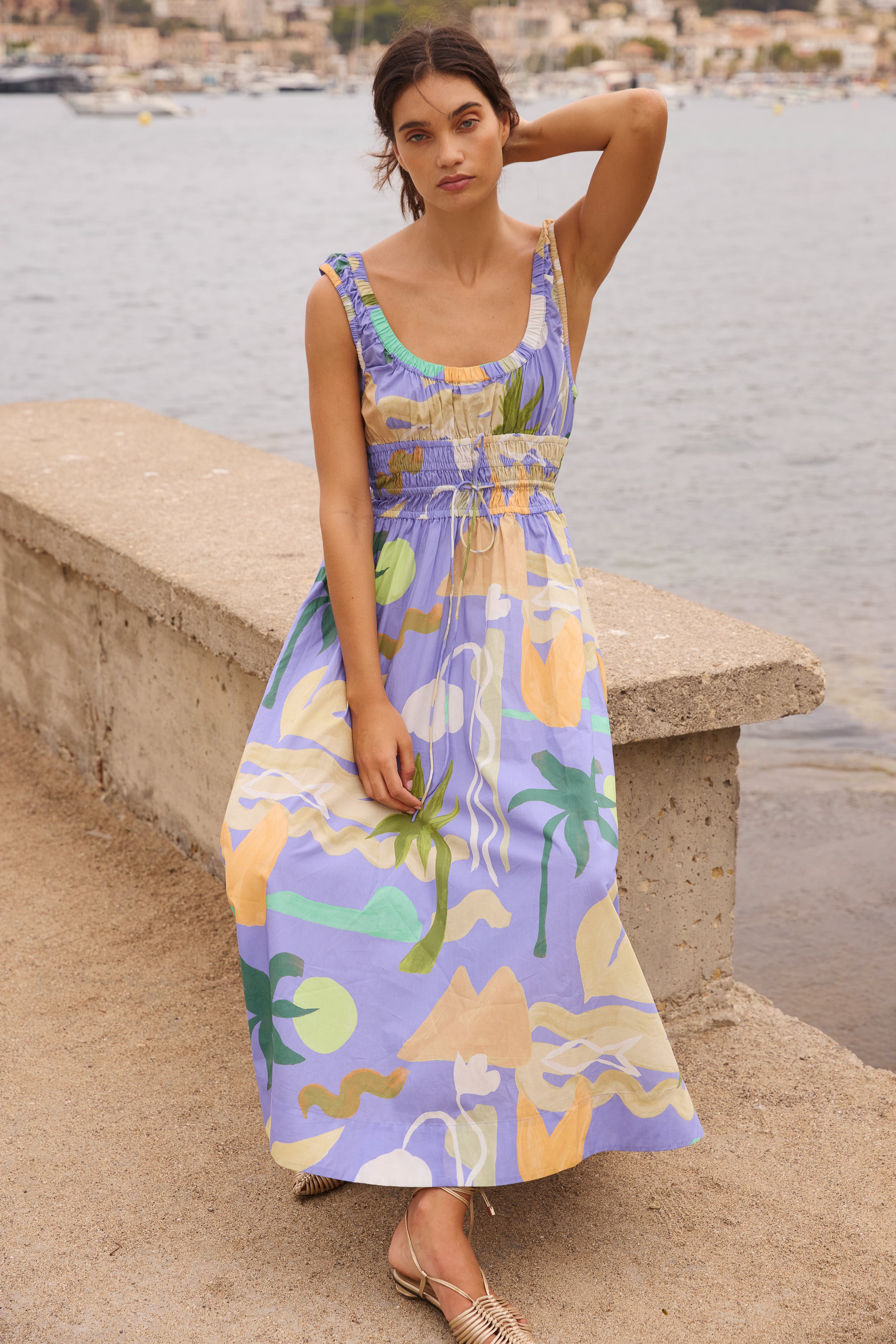 Harper Dress- Paradiso Blue