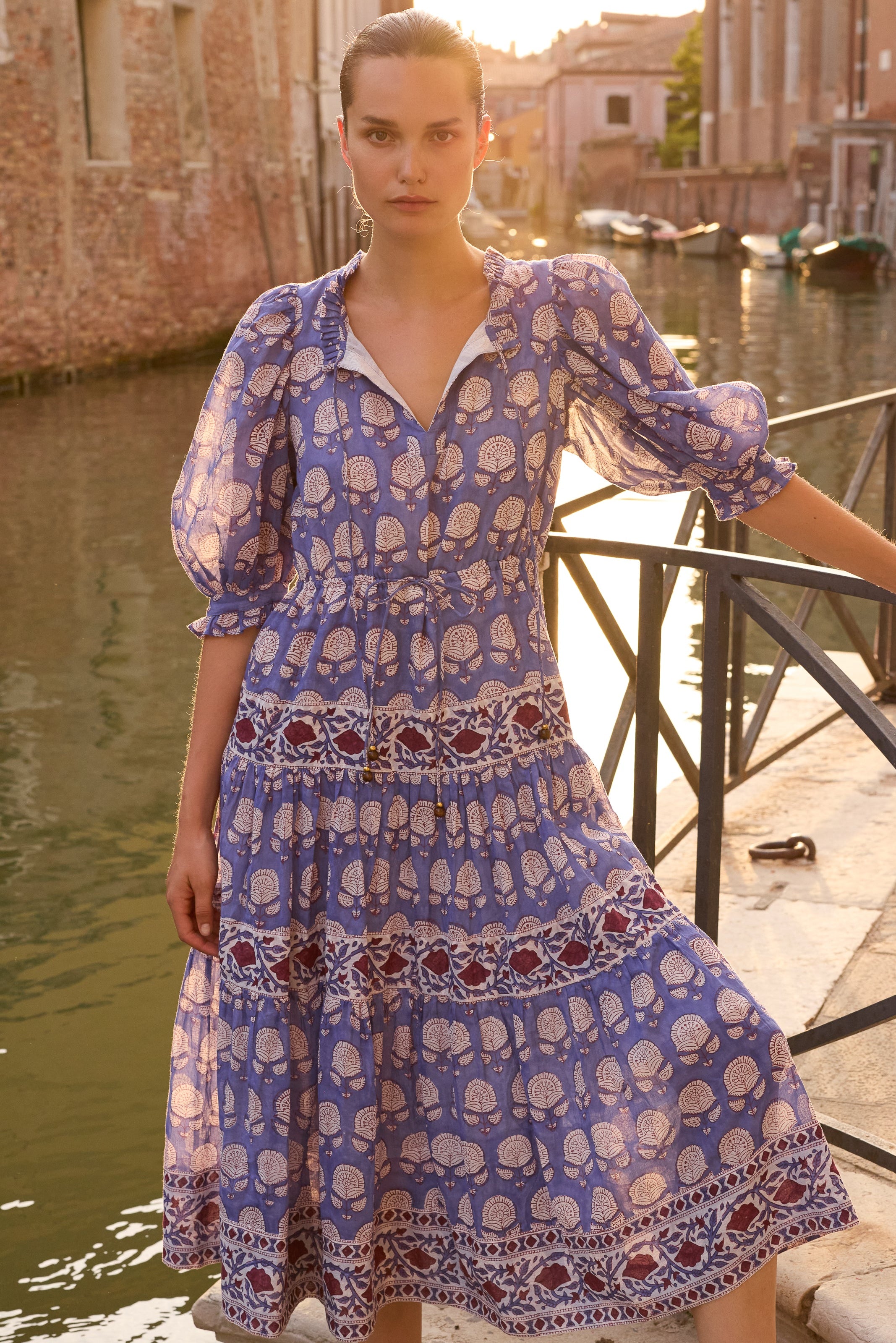 Freya Dress- Trento Cobalt