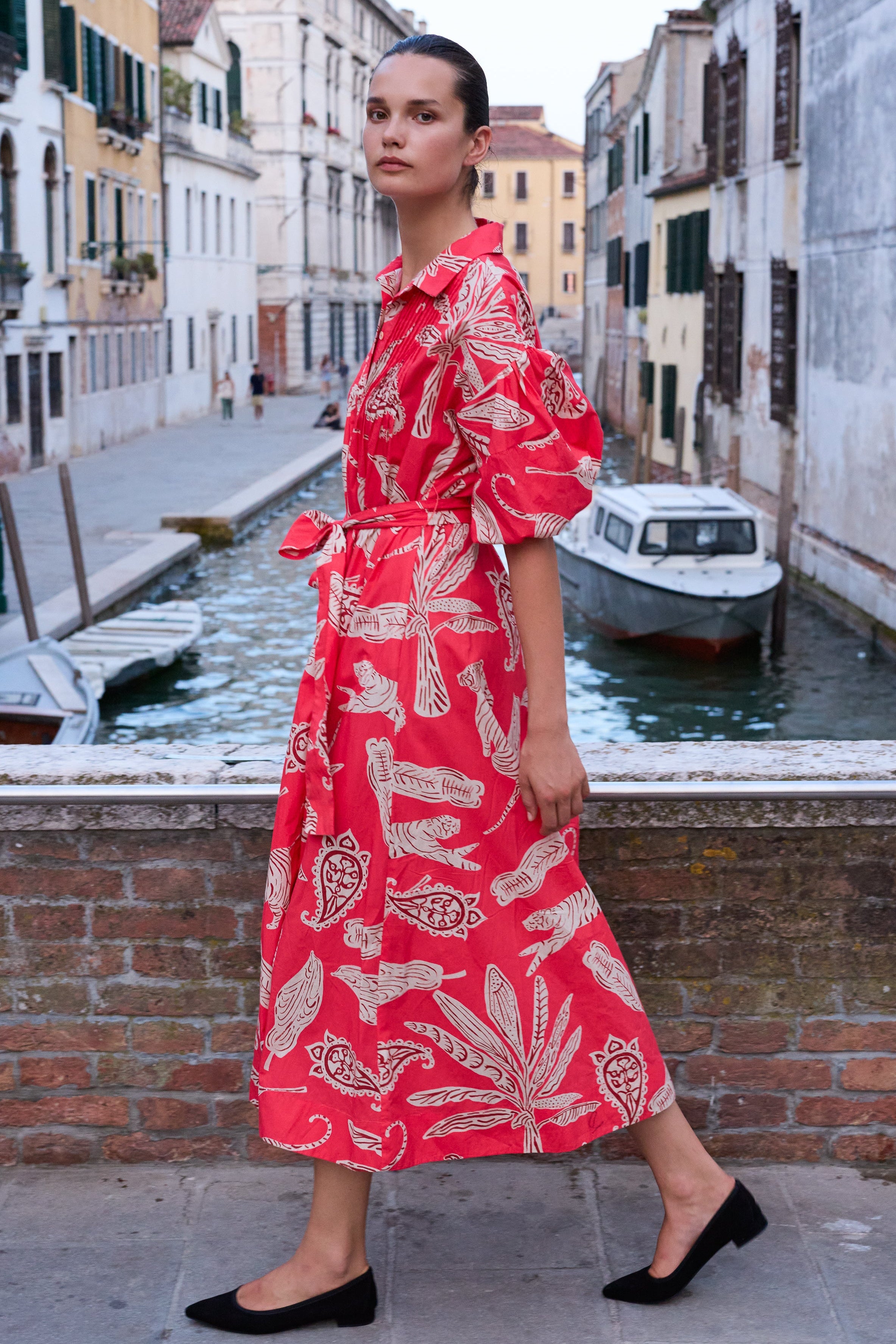 Serena Dress- Bengal Brick