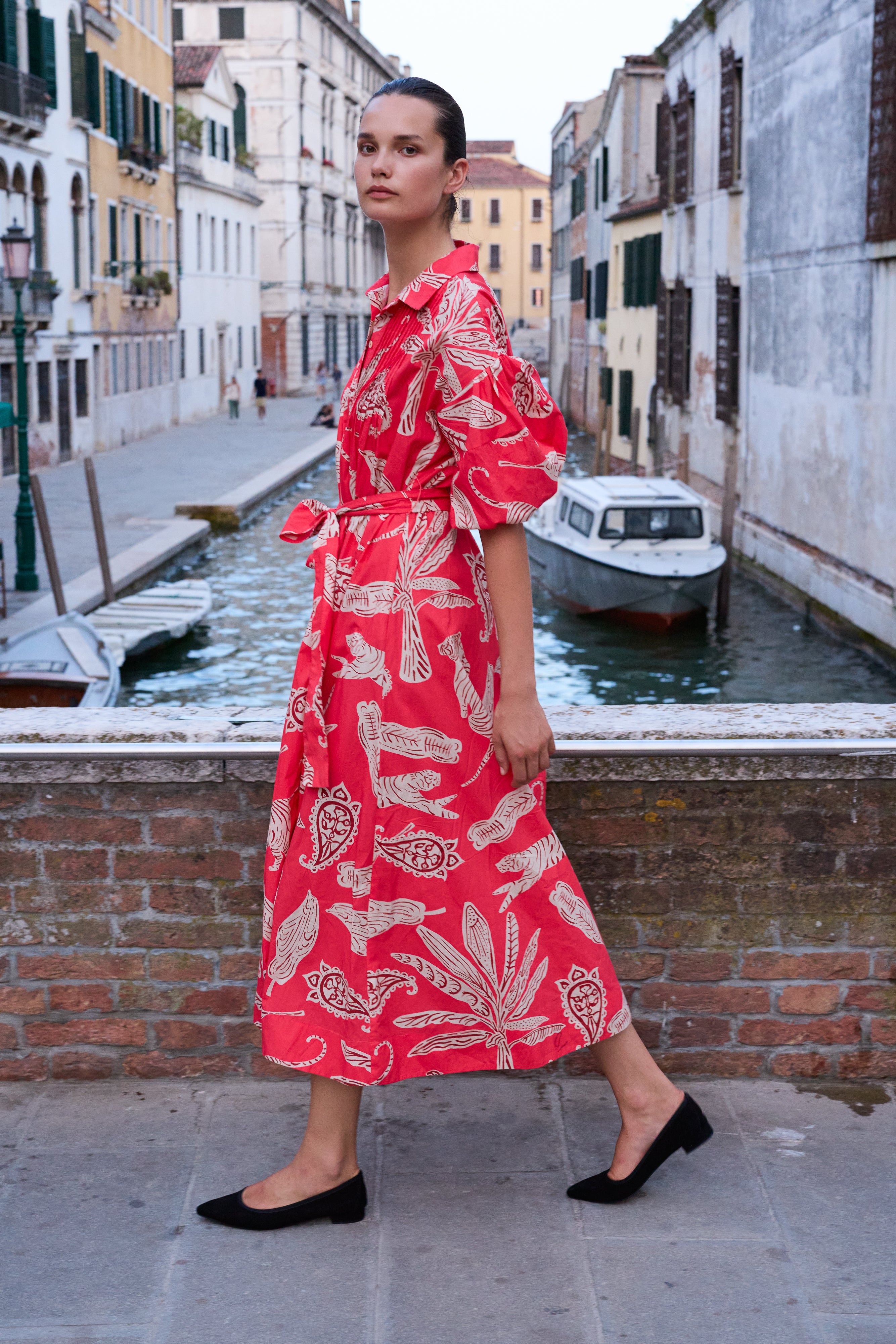 Serena Dress- Bengal Brick