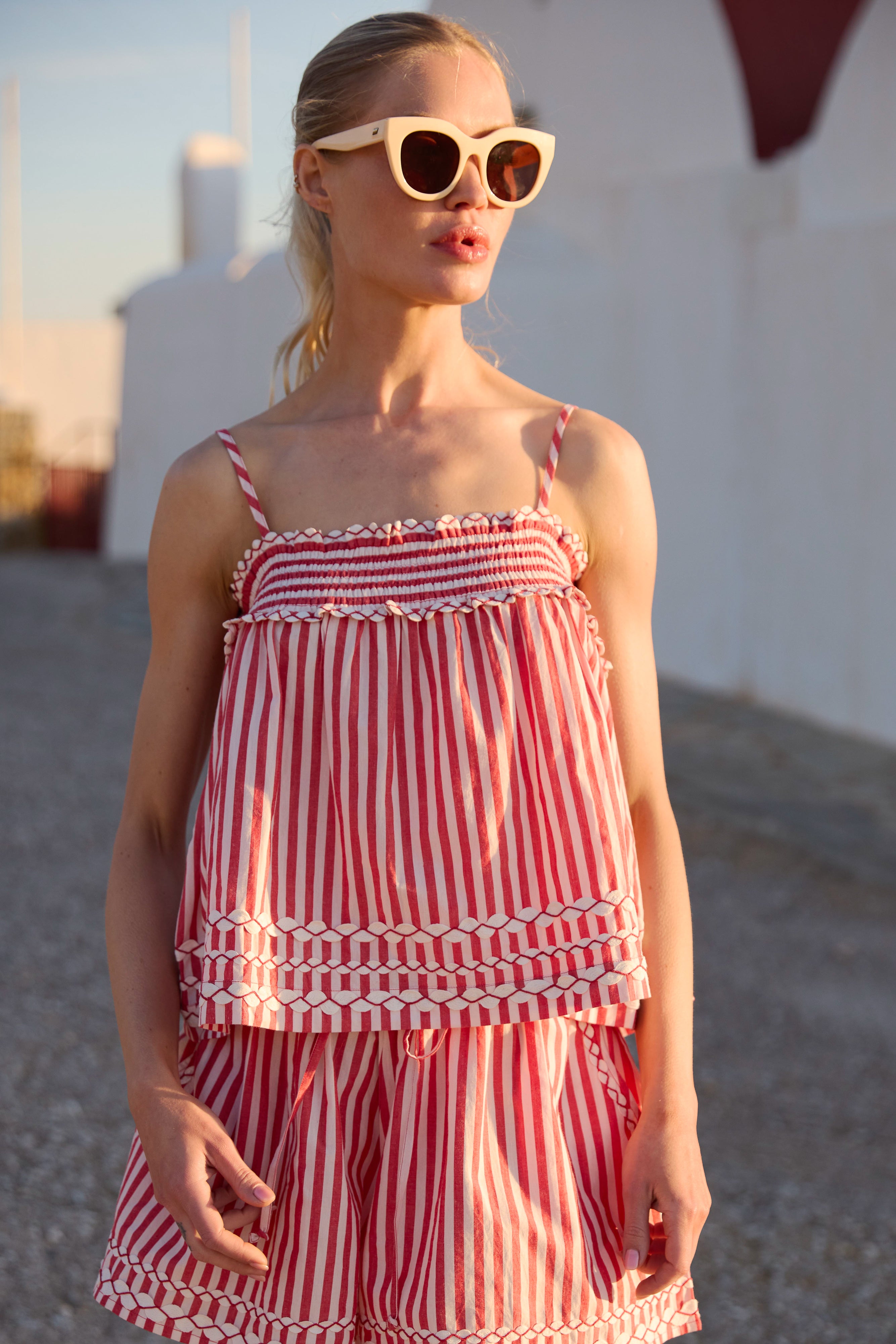 Sadie Top- Sconset Red