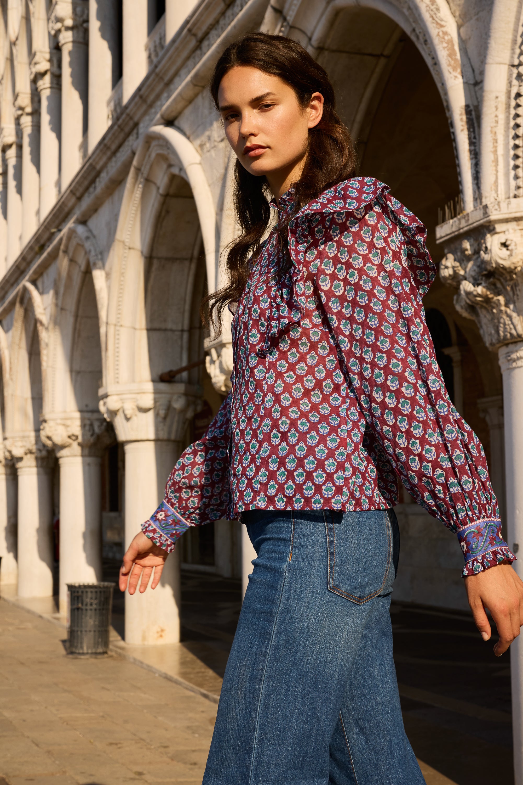 Elsie Blouse- Zenica Wine
