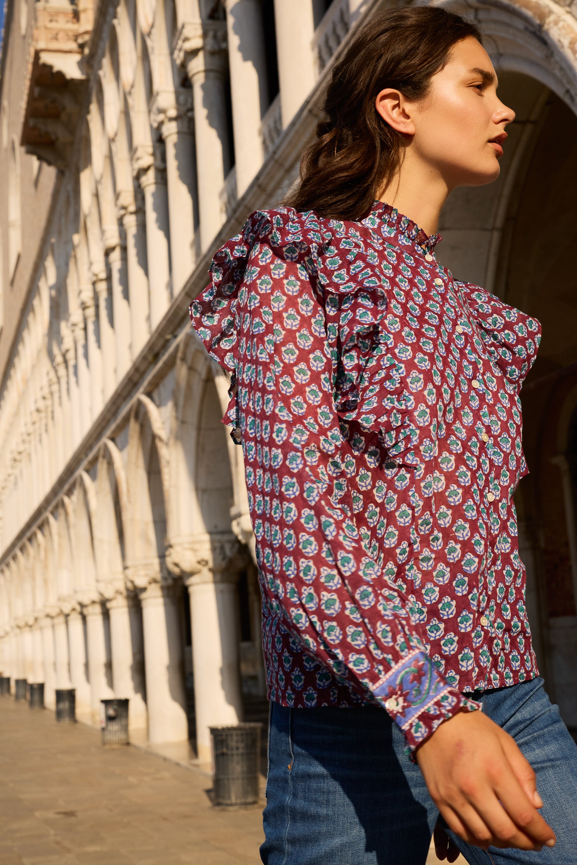 Elsie Blouse- Zenica Wine