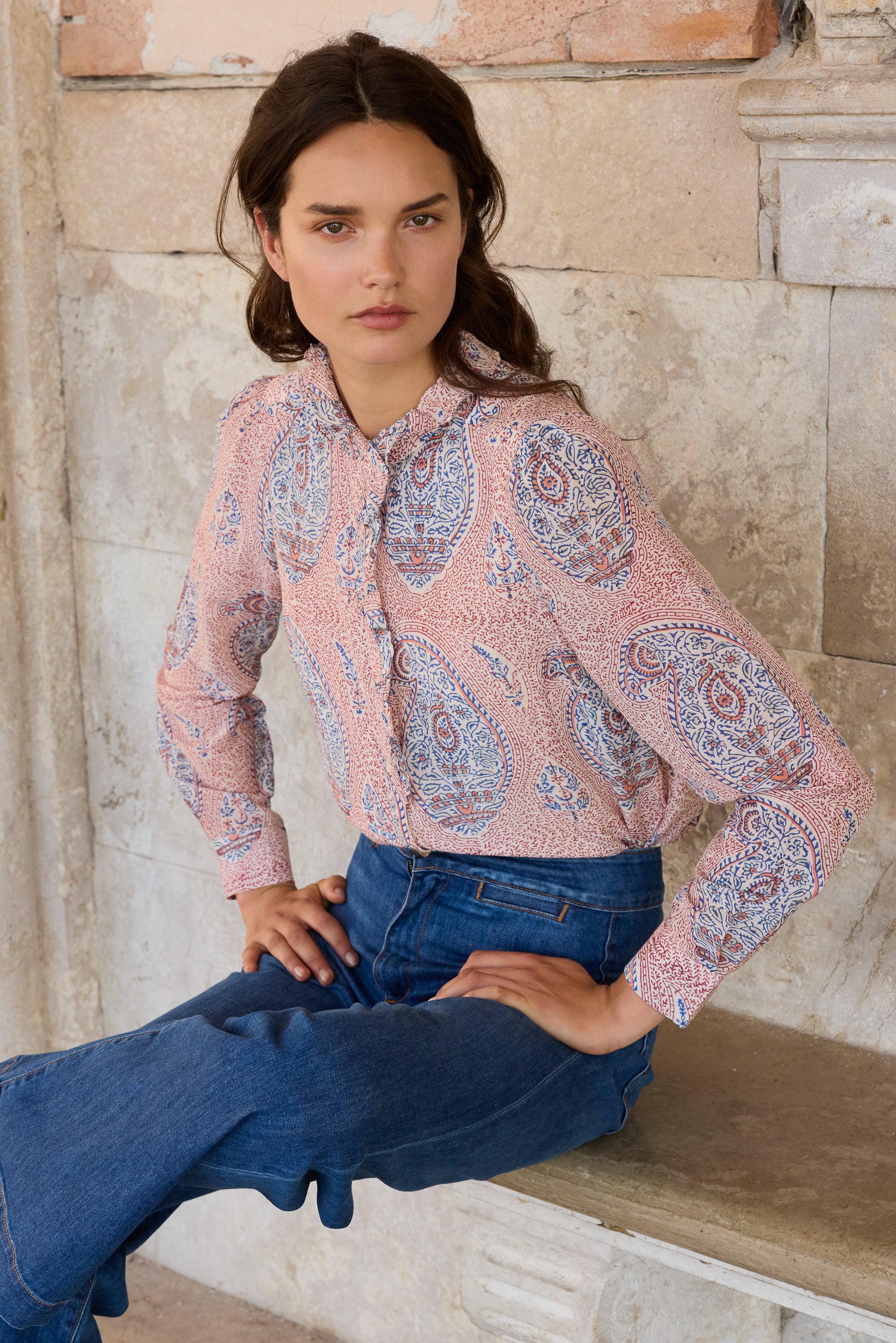 Romy Blouse- Samode Wine