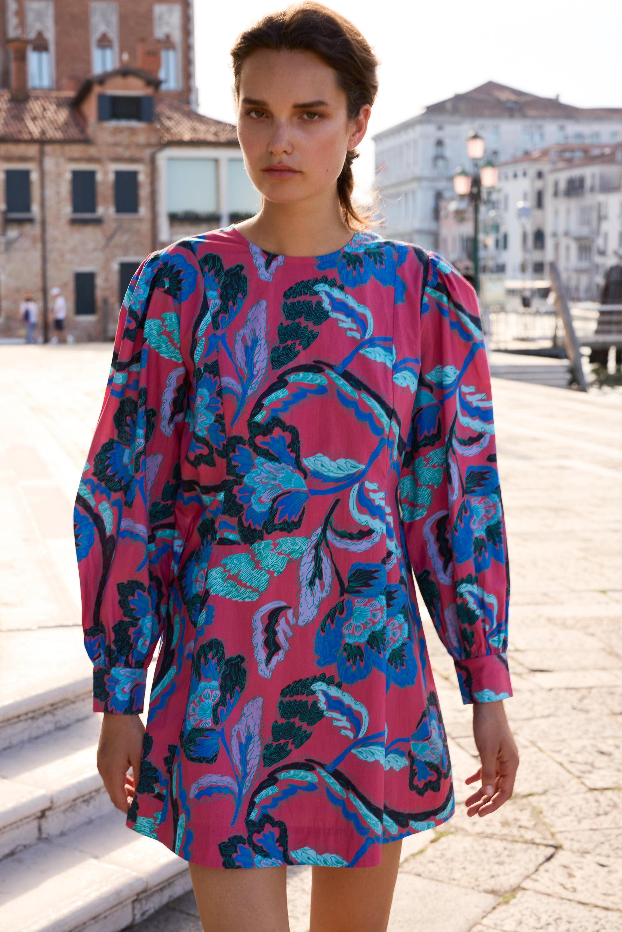Felicity Dress- Bergamo Cinnamon