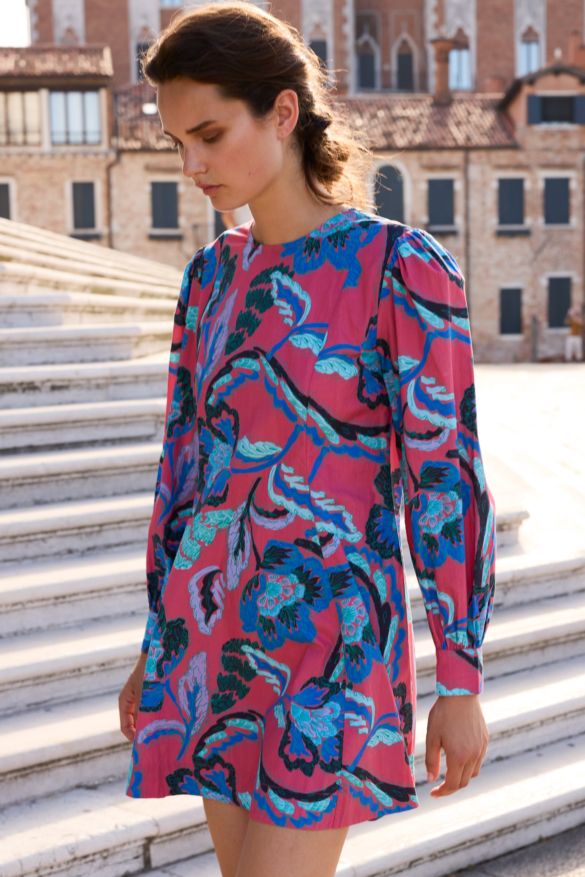 Felicity Dress- Bergamo Cinnamon