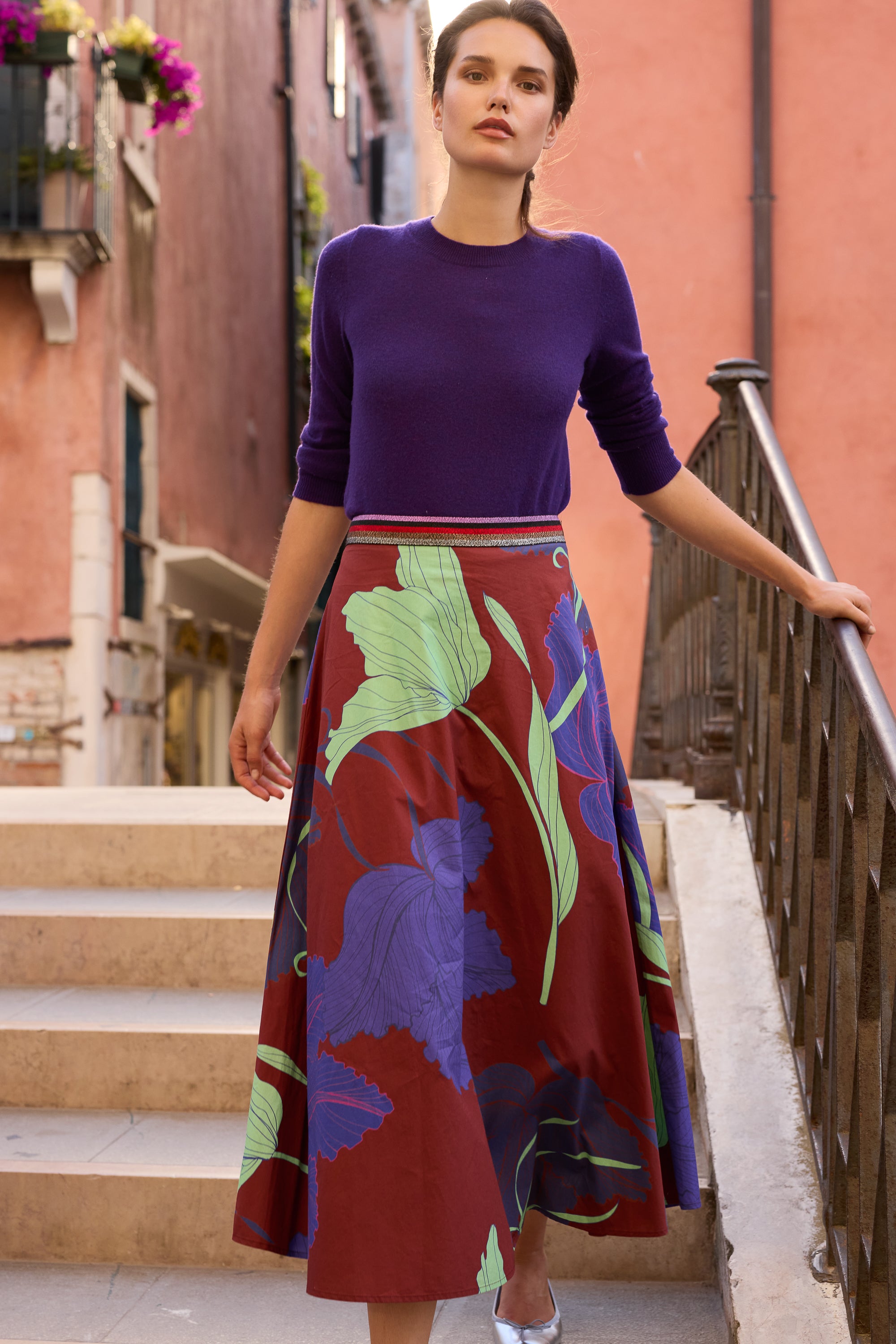 Swing Skirt- Hague Cobalt