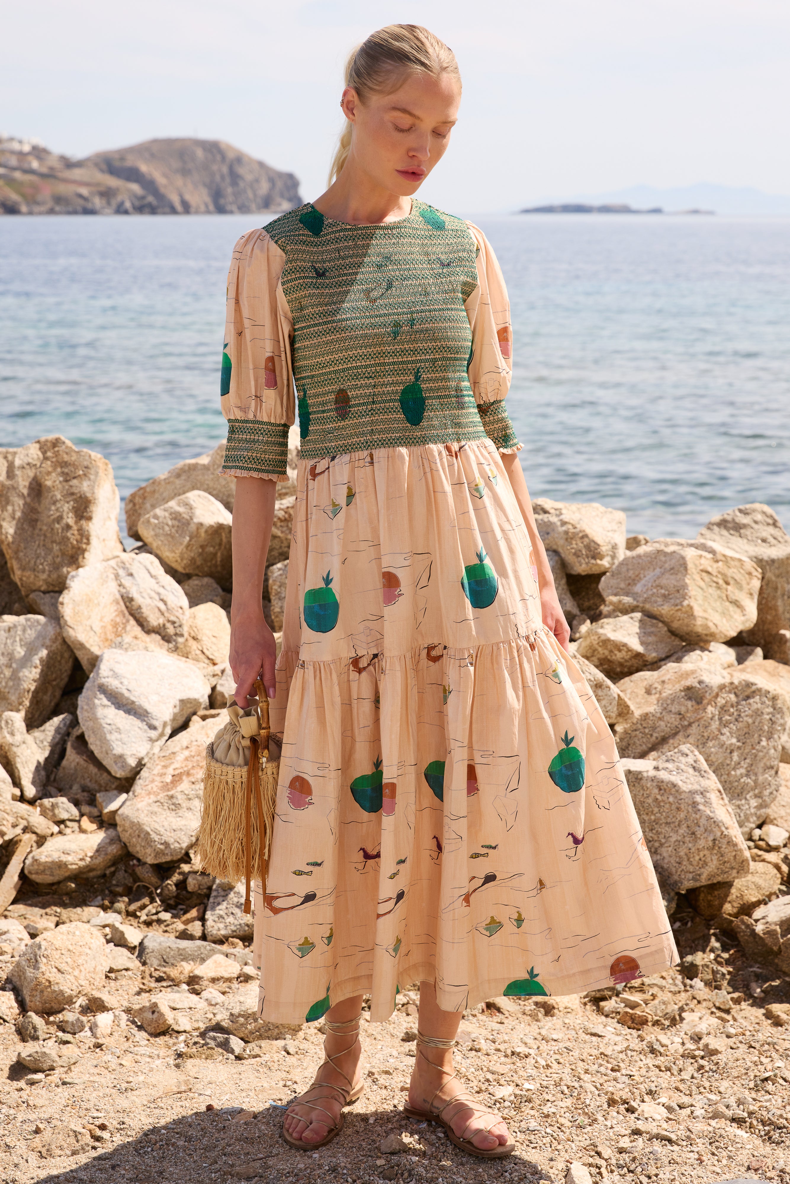 Quinn Dress- Dip Green