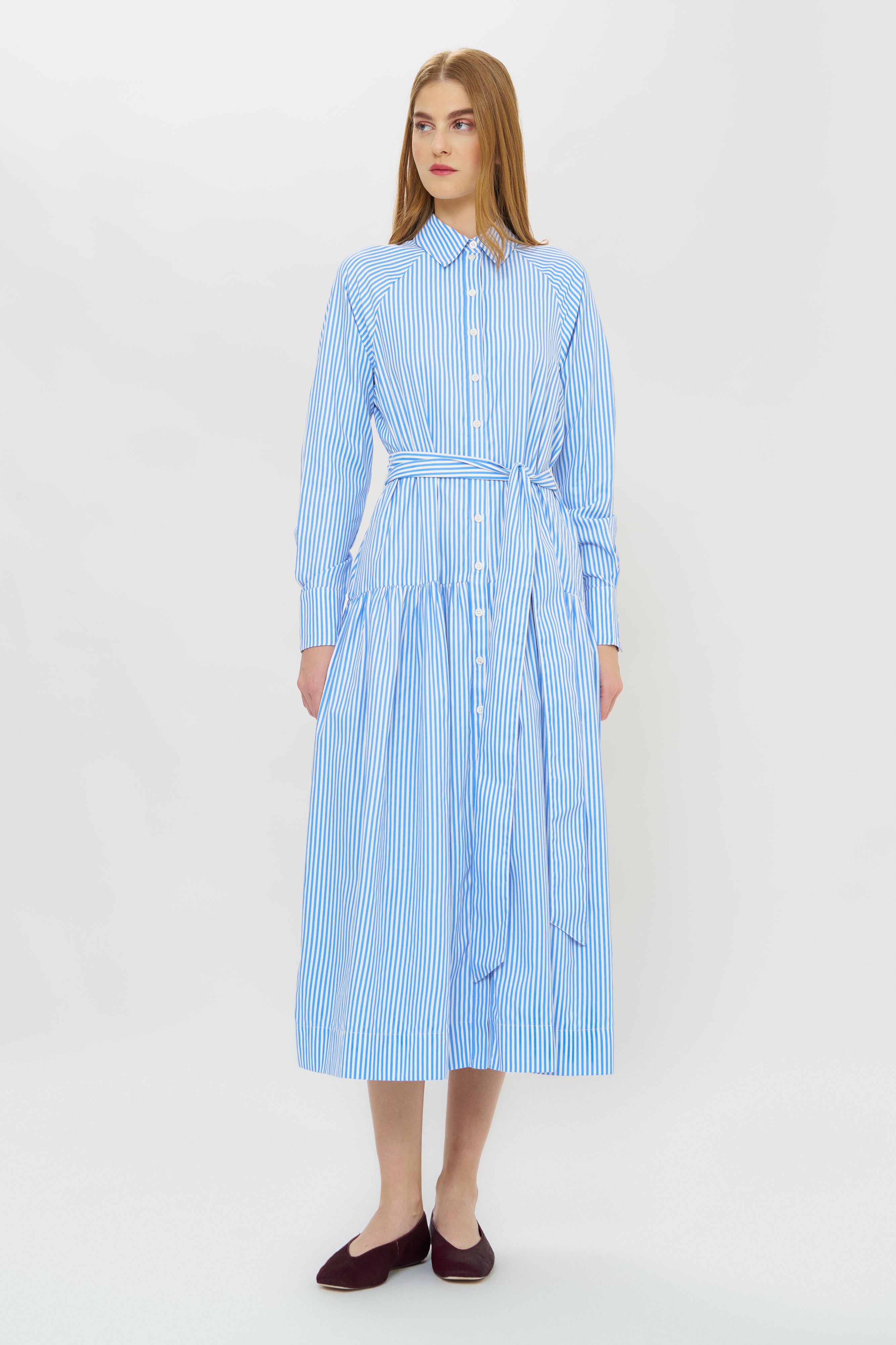 Layla Dress- Surrey Blue