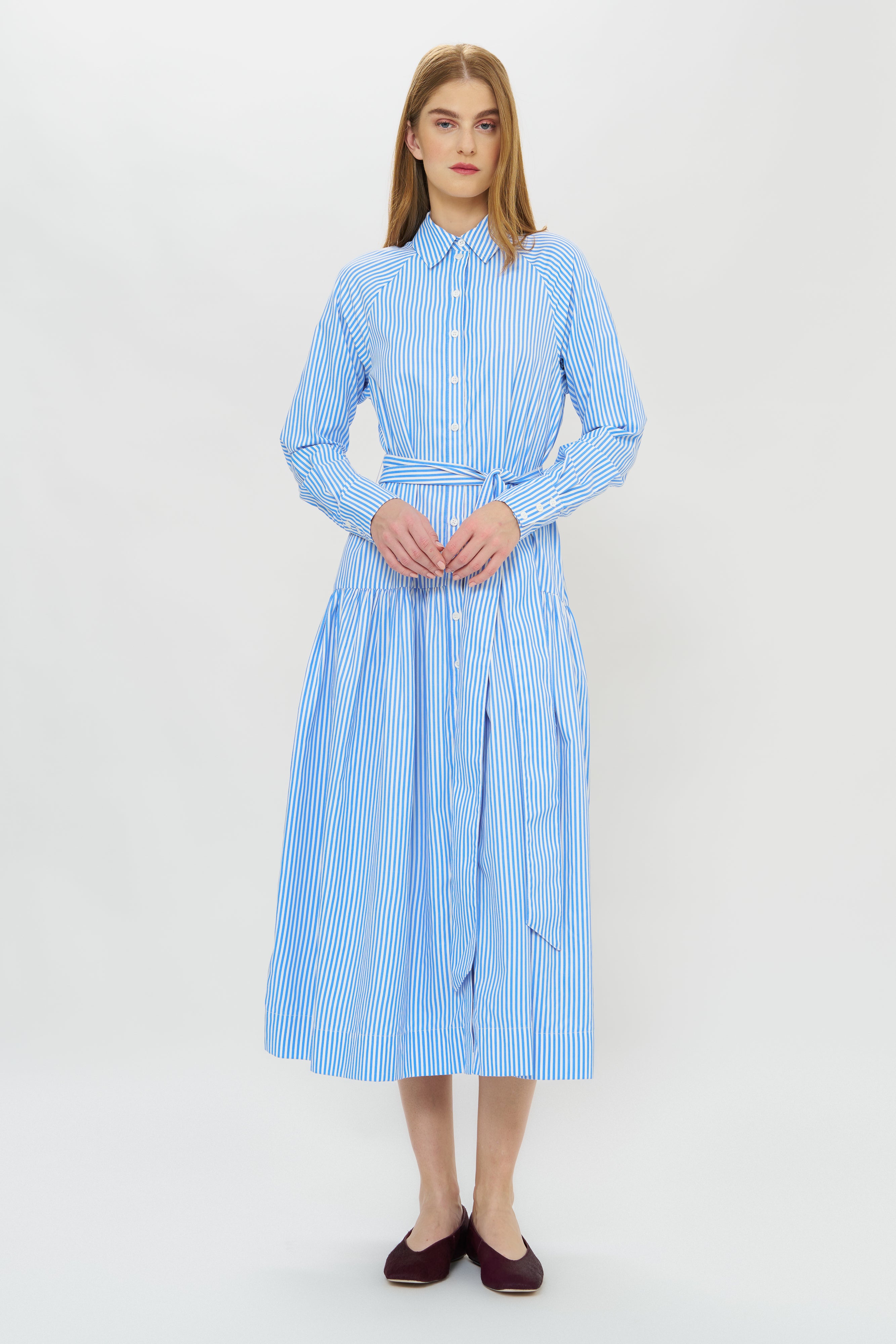 Layla Dress- Surrey Blue