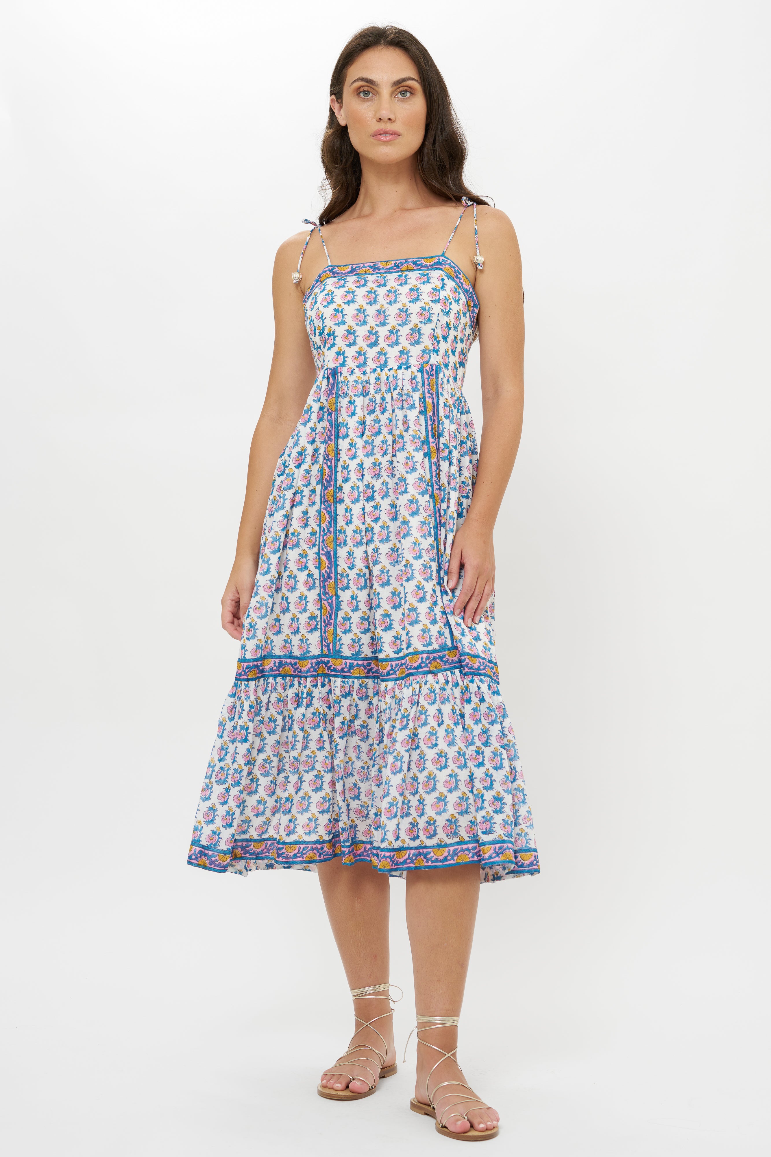 Tie Strap Midi- Crocus Blue