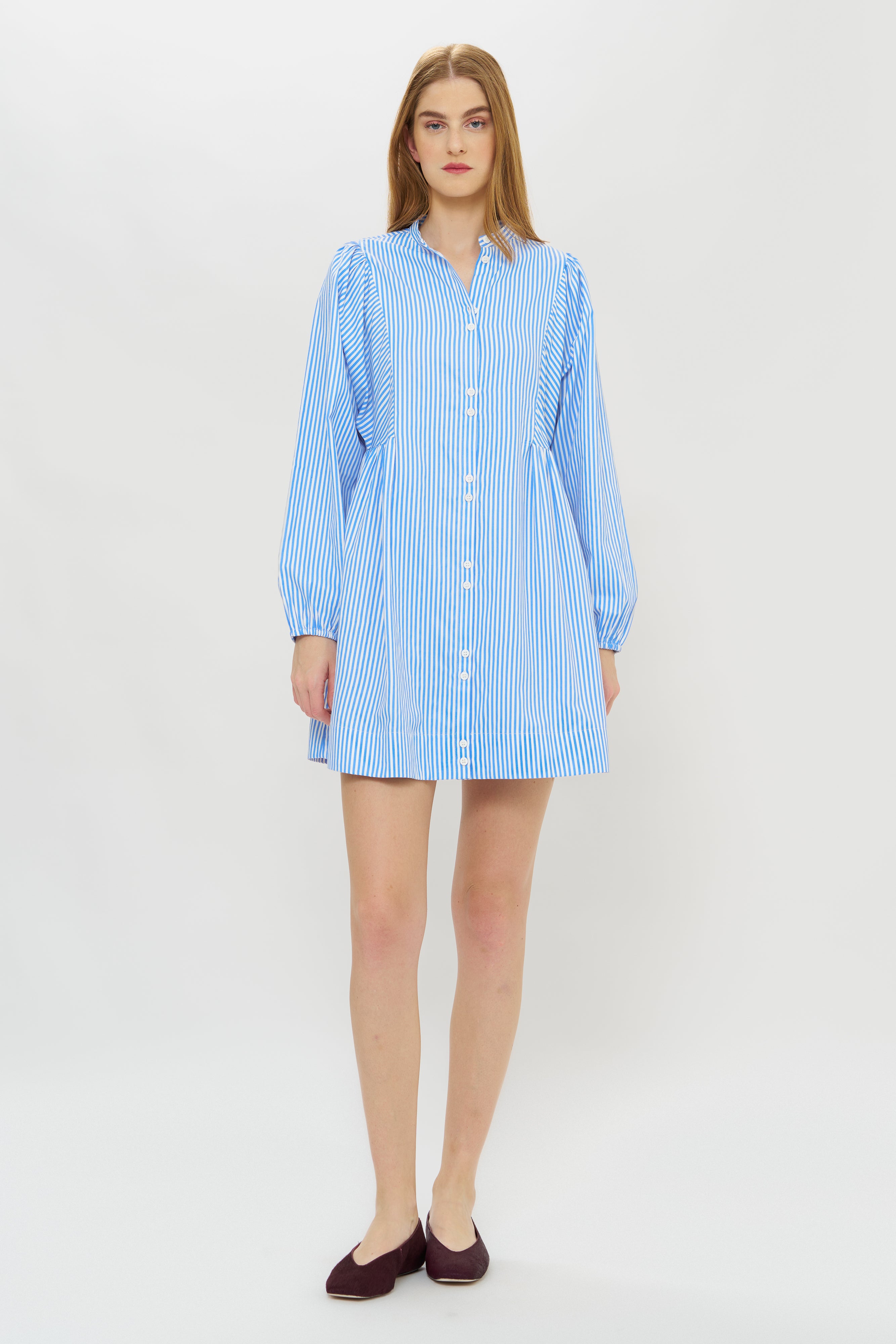Avery Dress- Surrey Blue