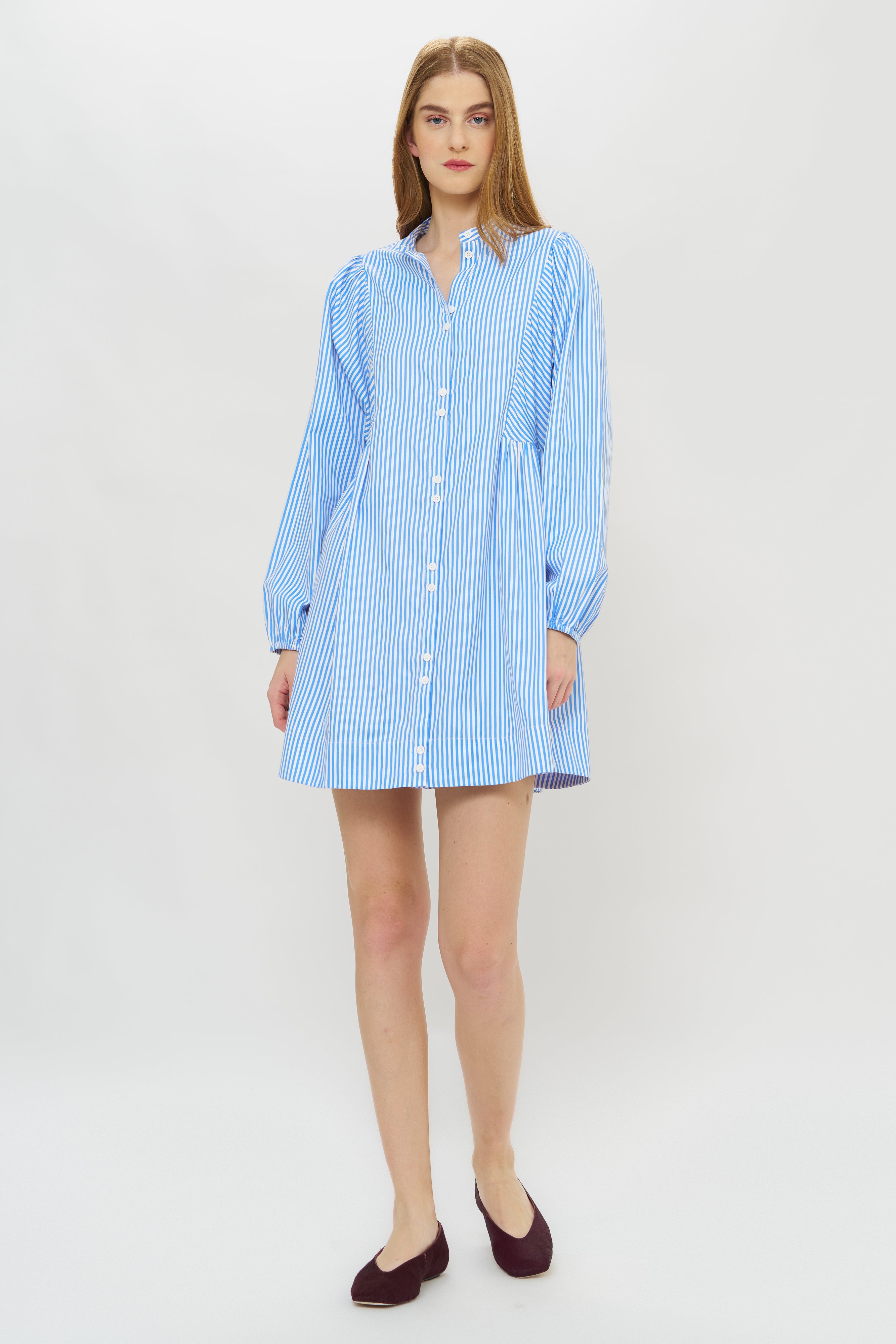 Avery Dress- Surrey Blue