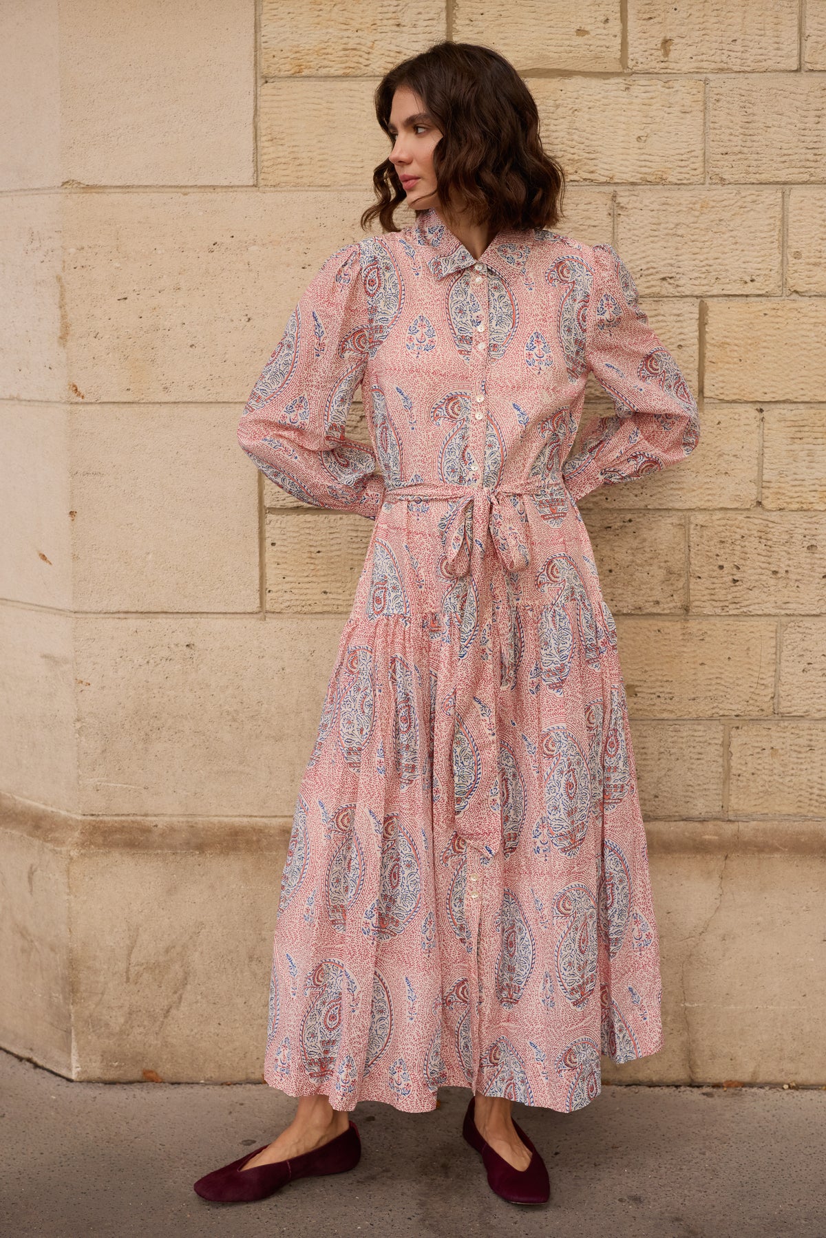 Nora Dress- Samode Wine