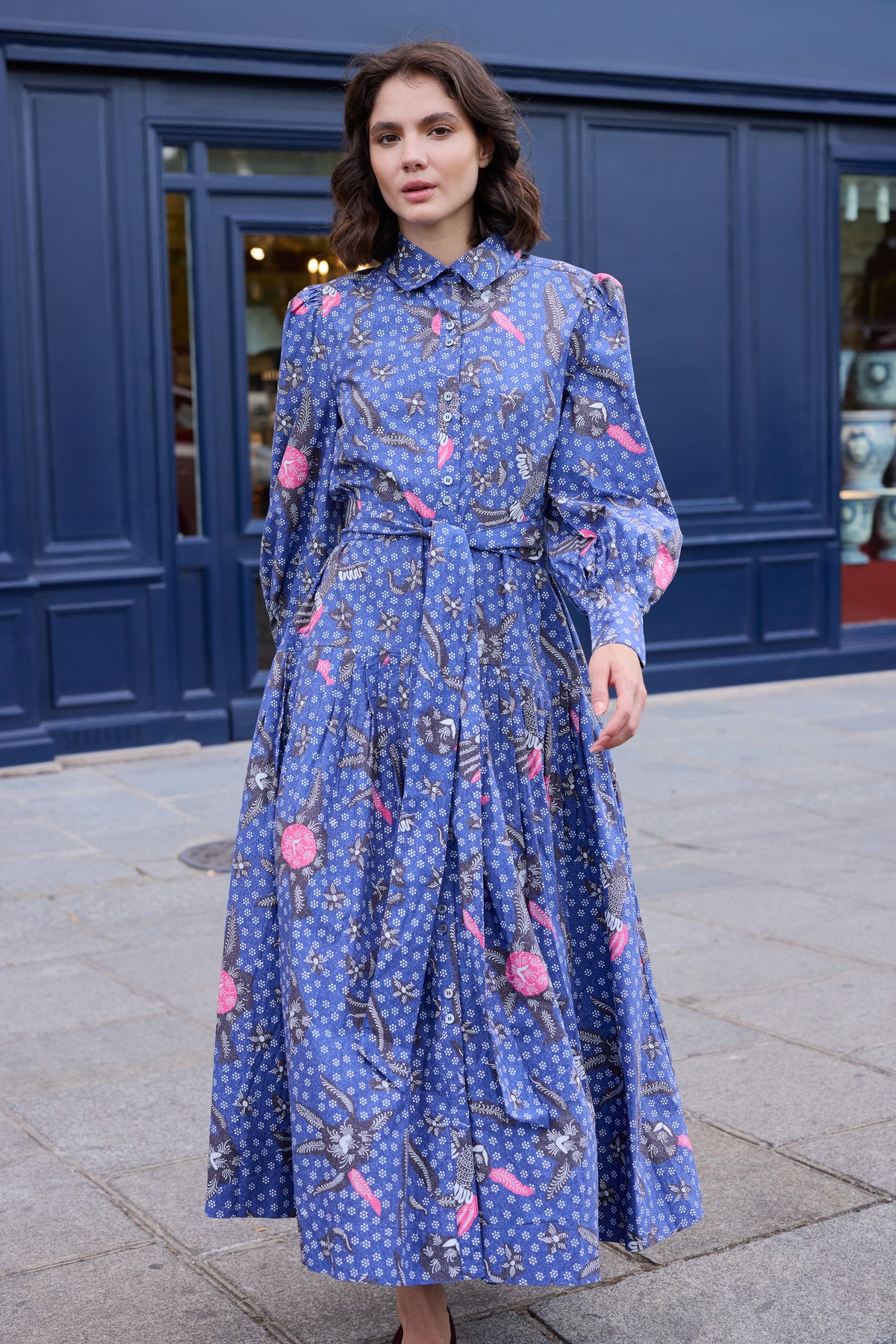 Nora Dress- Bali Navy