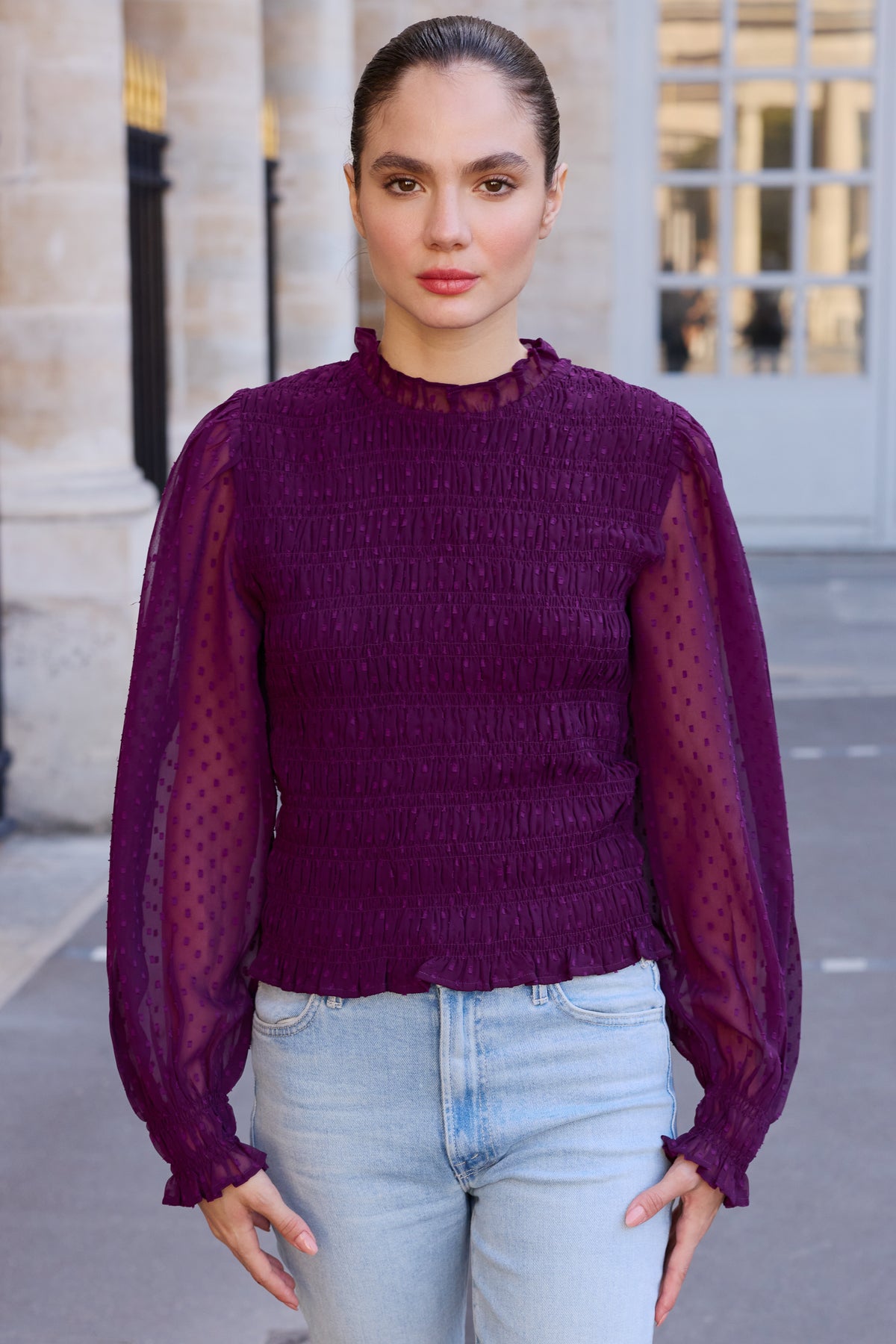 Willow Top- Geneva Plum
