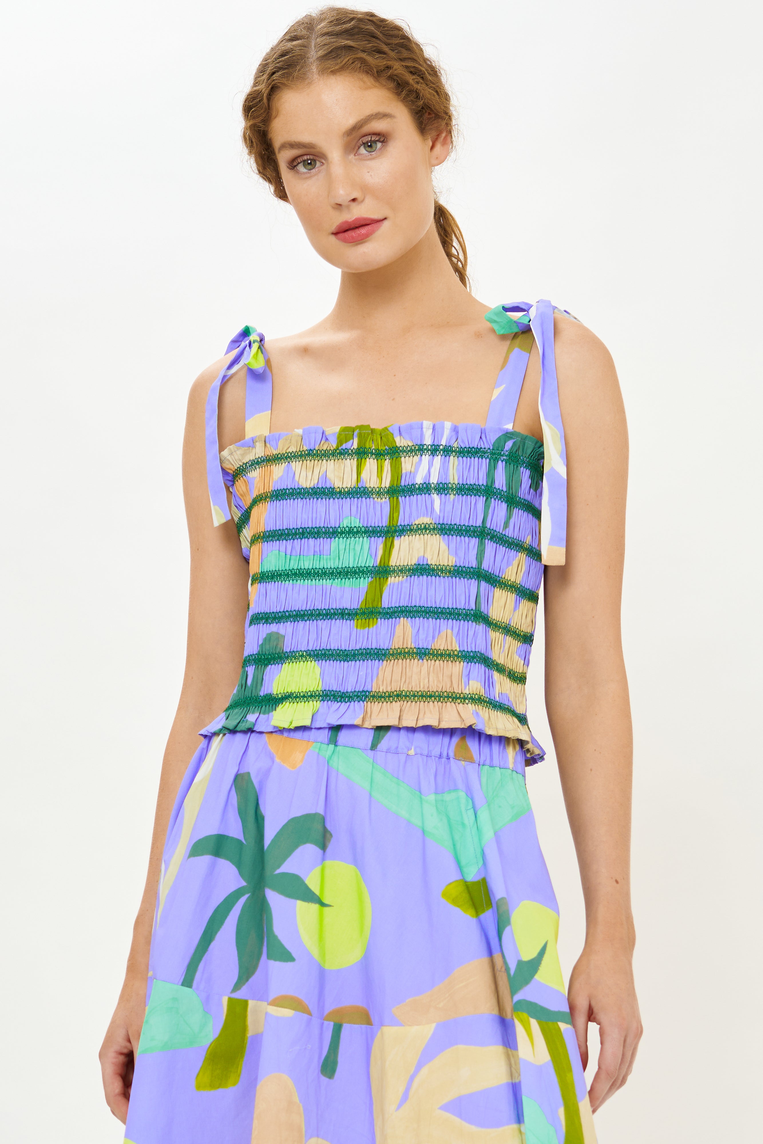 Ella Top- Paradiso Blue