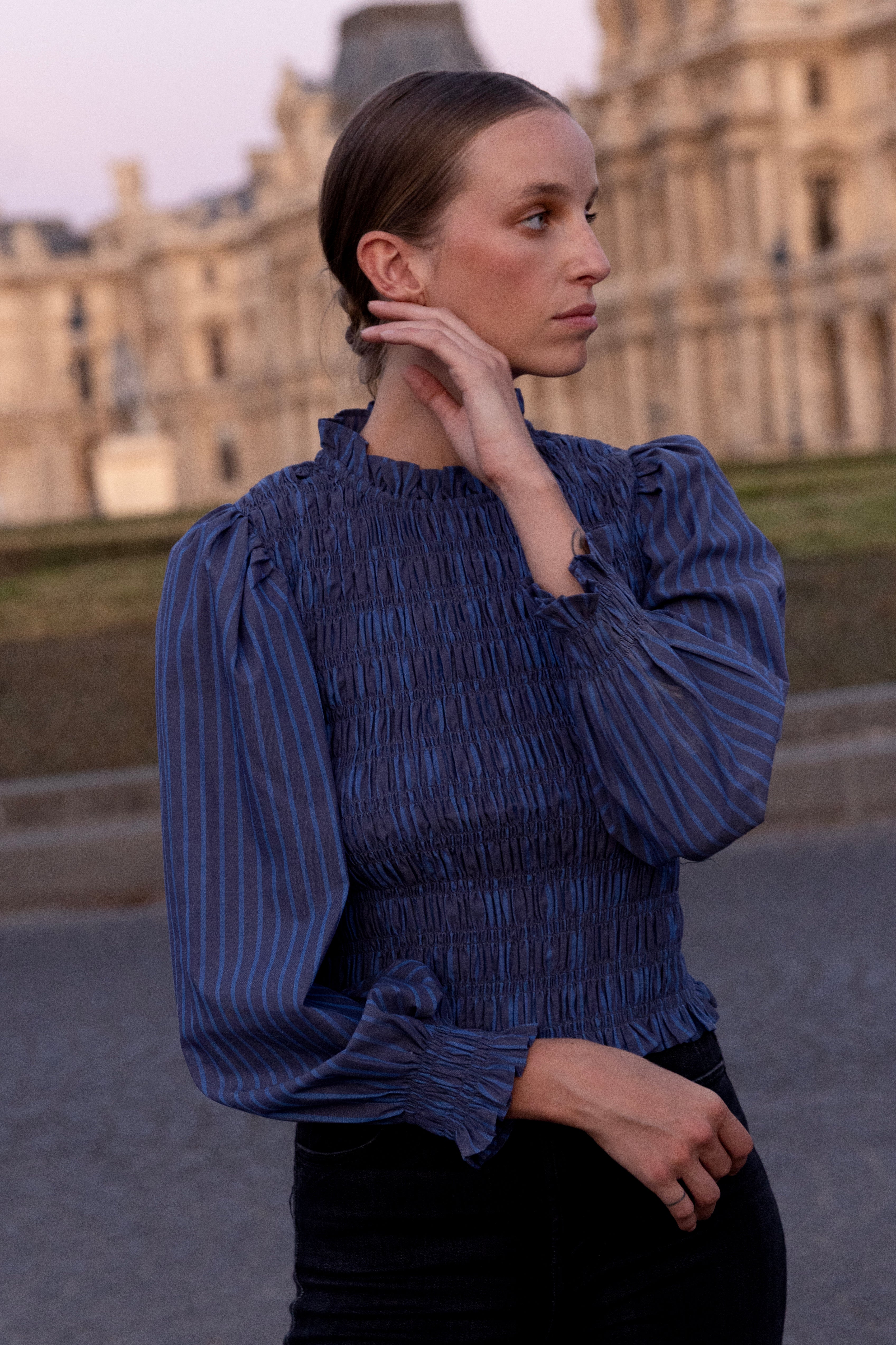 Willow Top- Morgan Blue