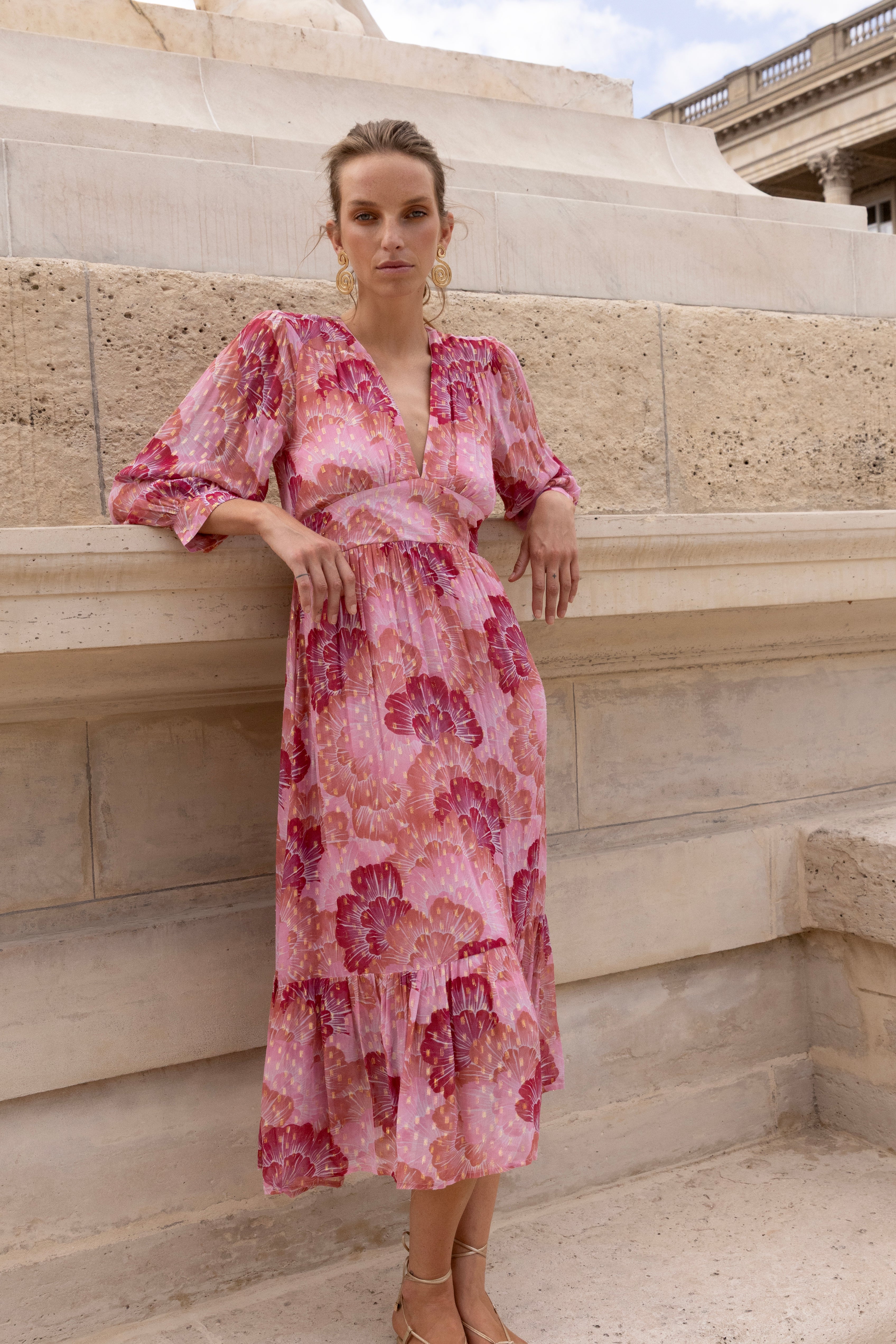 Tie Back Maxi- Madrid Blush