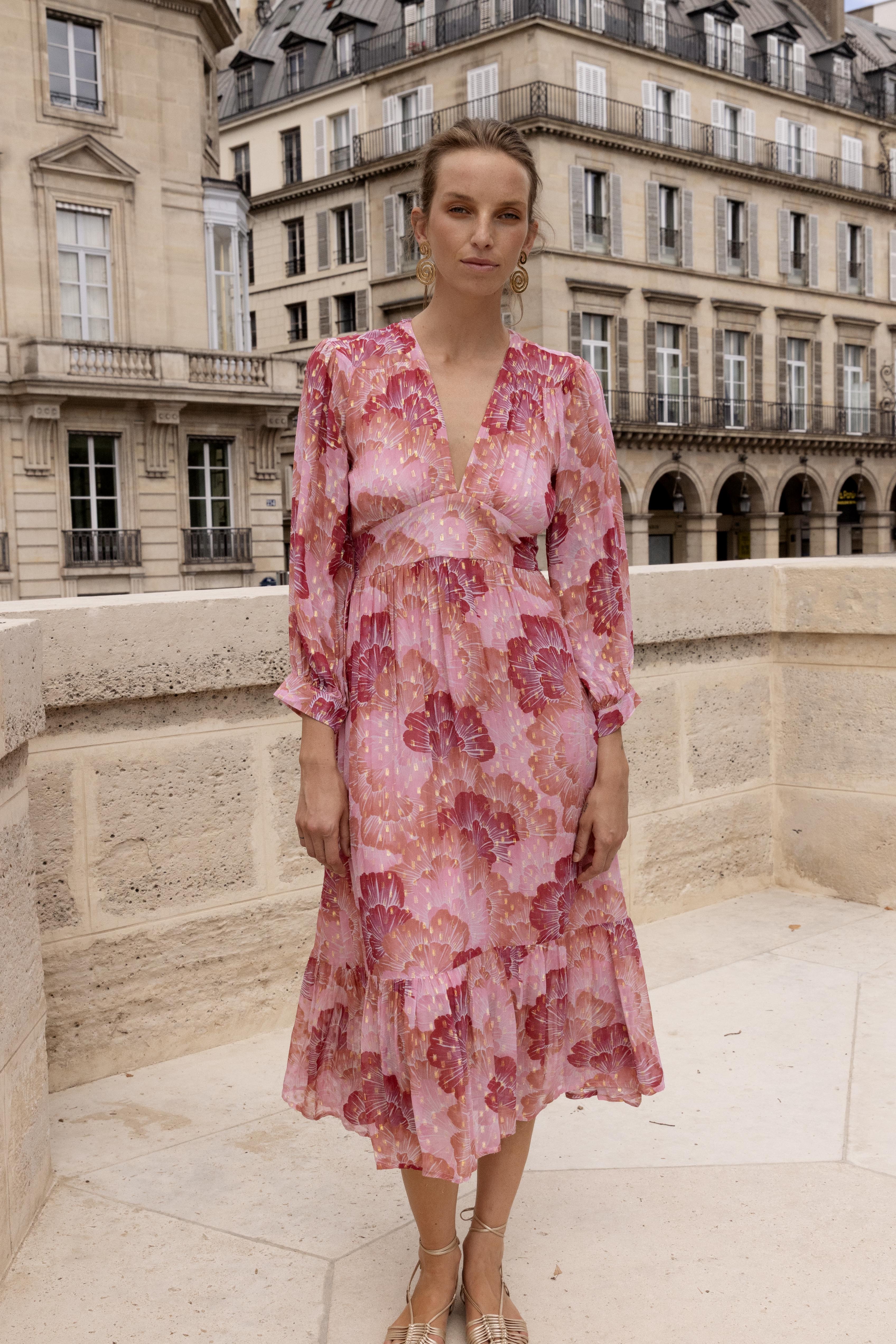 Tie Back Maxi- Madrid Blush